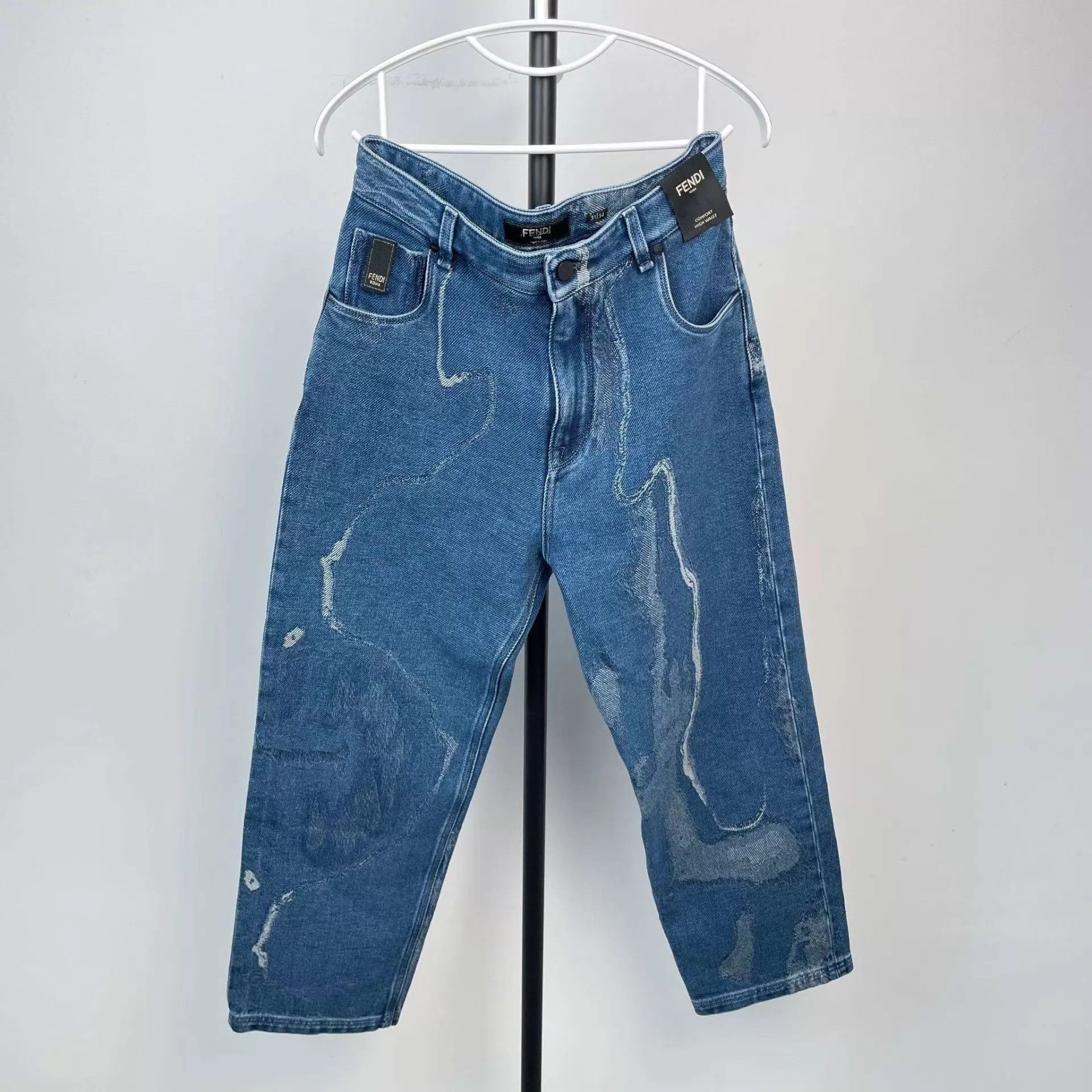 Fendi FENDI Blue Denim Jeans 31 Size 31" - 1 Thumbnail
