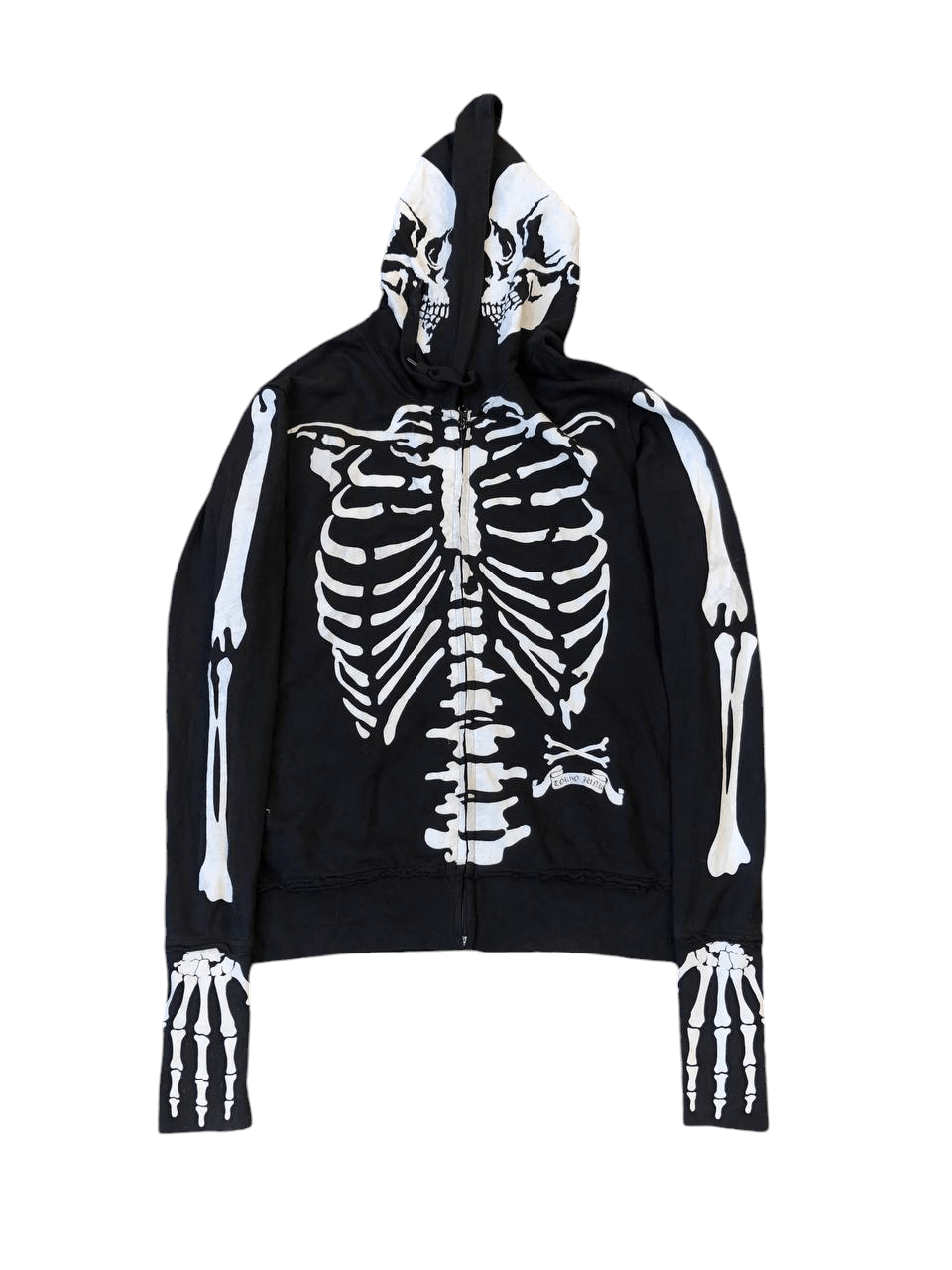Japanese Brand × Vintage Japanese Brand Tokyo Punk Skeleton Zipper Hoodie Size US M / EU 48-50 / 2 - 6 Thumbnail