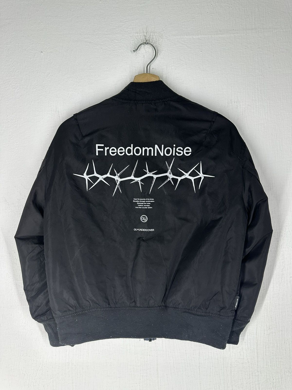 Freedom Noise MA-1 フライトジャケット ブラックGUとのコラボ Japanese Brand × Undercover Undercover “Freedom Noise” GU