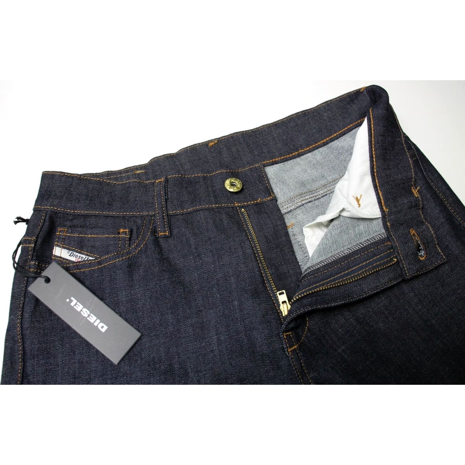 Diesel Diesel Jeans D-Roisin A Women's W27 Dark Blue Denim Stretch Zip Fly Pocket Slim Skinny Jeans Womens Side Pocket Diametrically Size 27" / US 4 / IT 40 - 4 Thumbnail