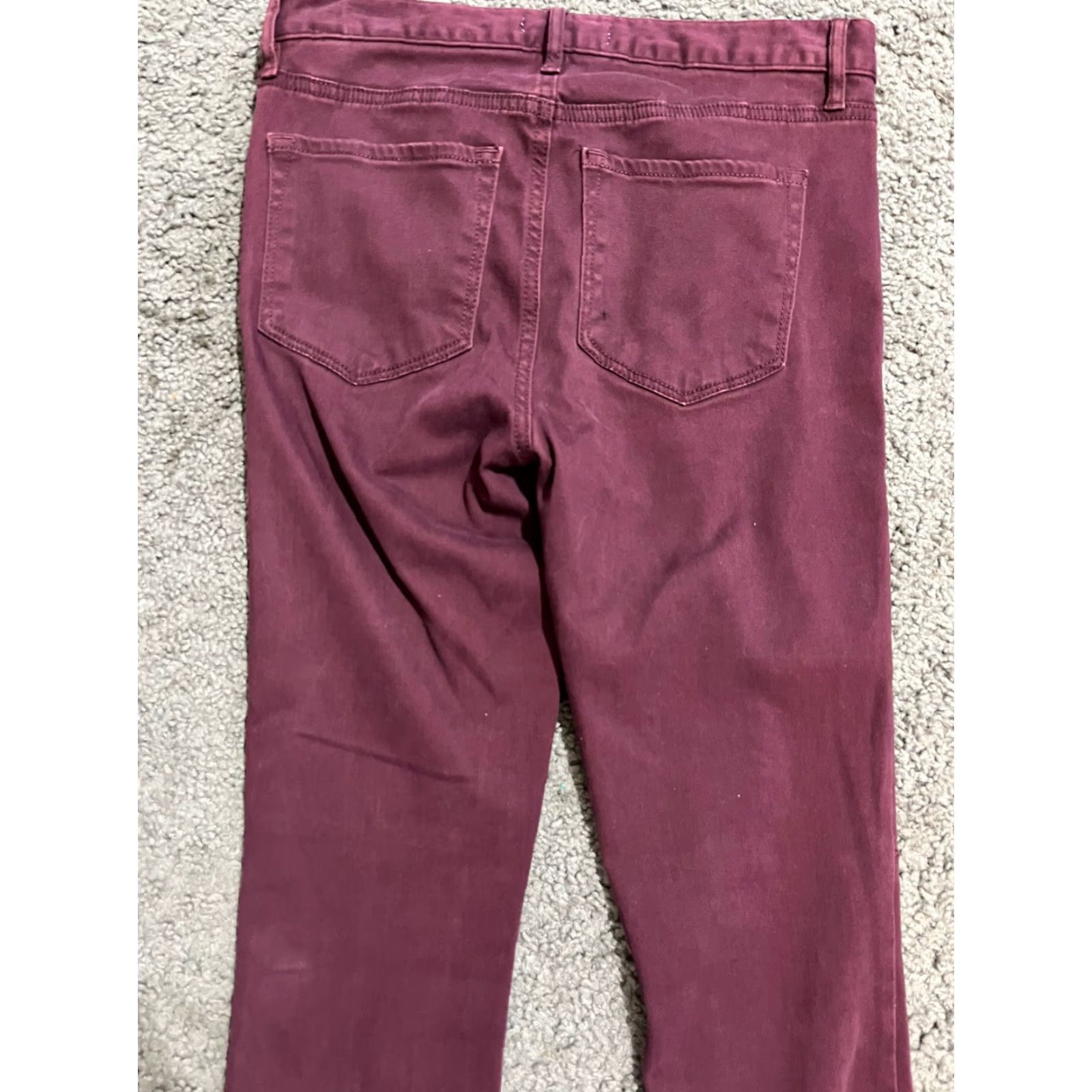 Ann Taylor VINTAGE Ann Taylor Loft Jeans Women Skinny Denim 25In 2/26 Burgundy Stretch Regular 30In Mens? Girls? Wait. Size 25" / US 0 / IT 36 - 5 Thumbnail