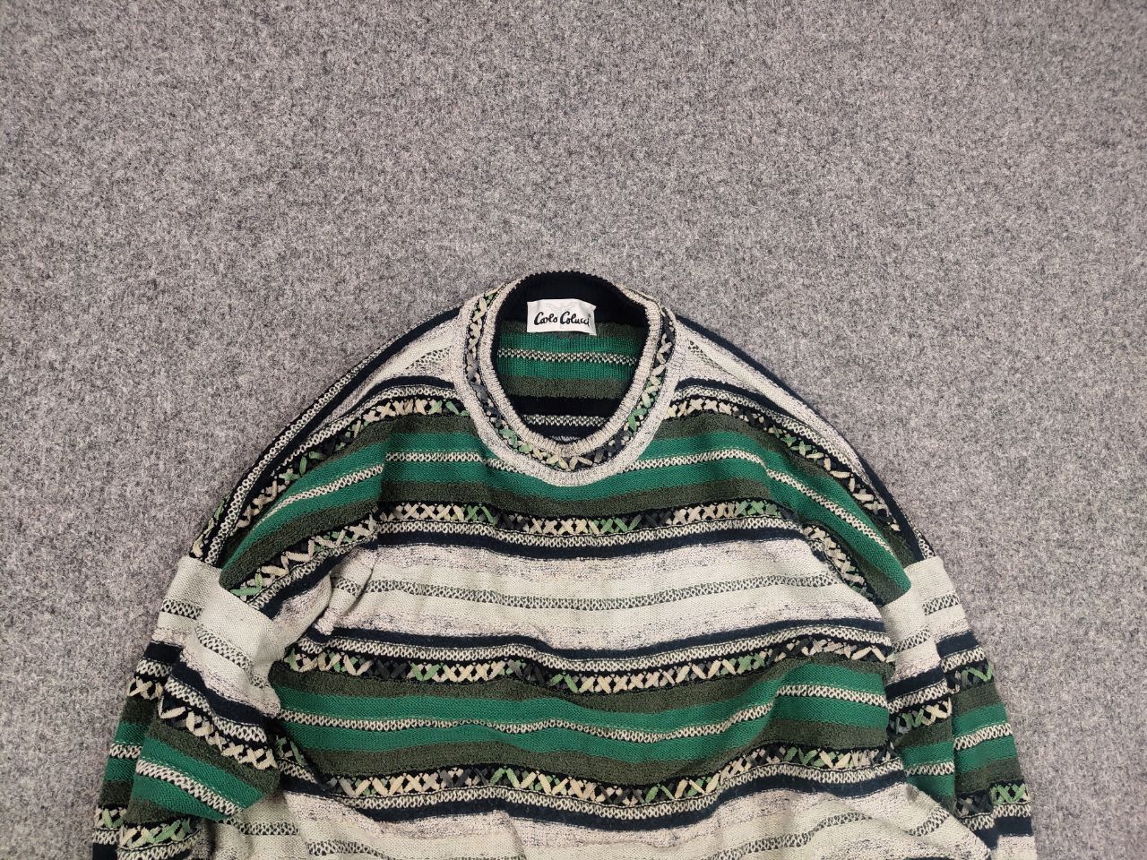 Carlo Colucci Vintage 90's Carlo Colucci Coogi Knit Kapital Style sweater Size US L / EU 52-54 / 3 - 4 Thumbnail