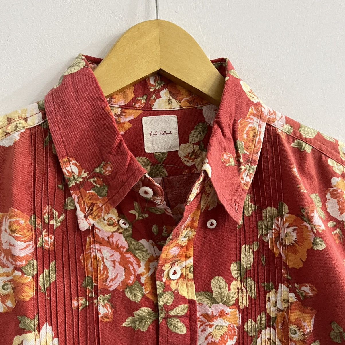 Karl Helmut Karl Helmut Flower Pattern Shirt Size US L / EU 52-54 / 3 - 4 Thumbnail
