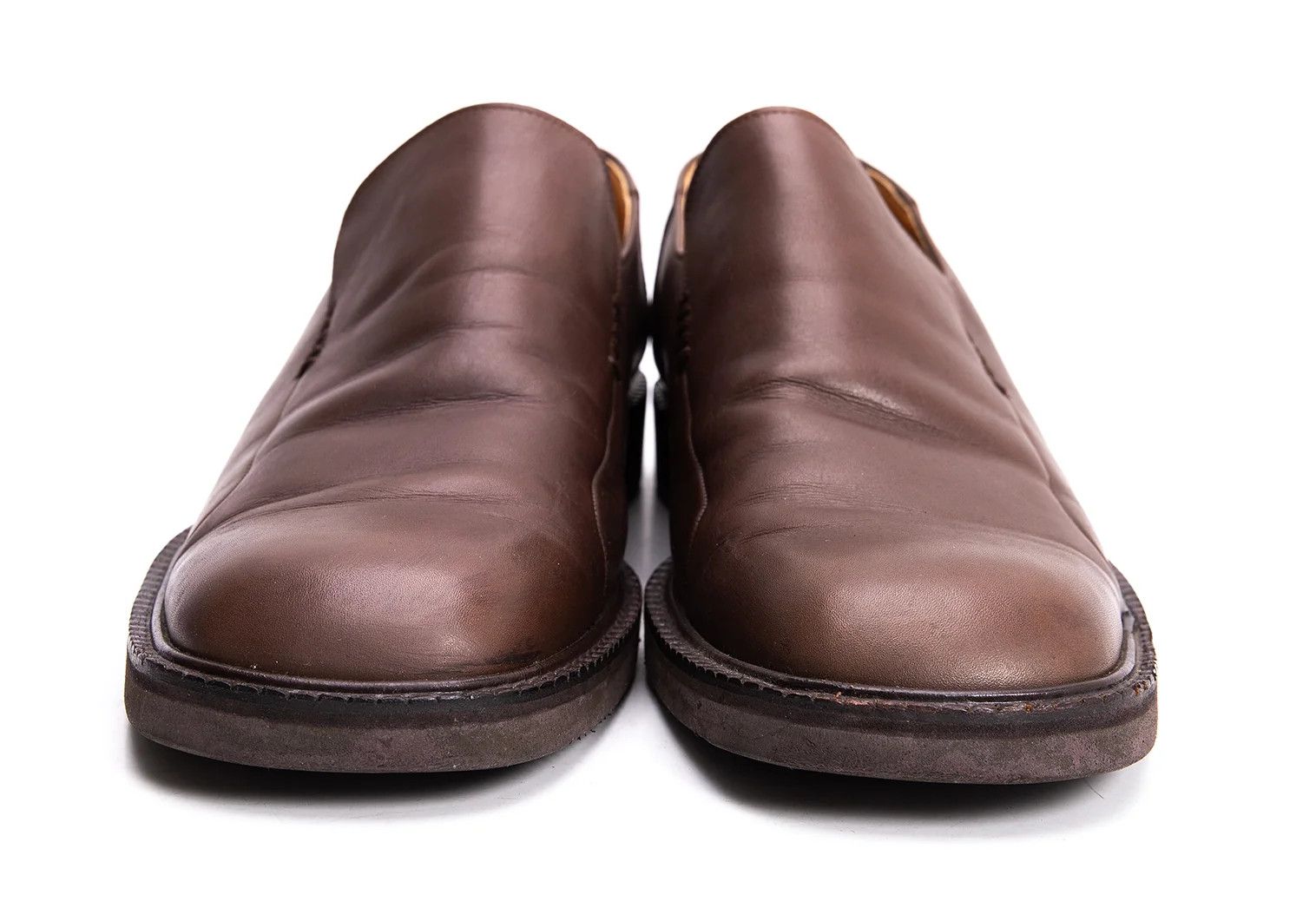 Issey Miyake Leather Slip-On Shoes in Brown Size 25 Size US 7 / EU 40 - 4 Thumbnail