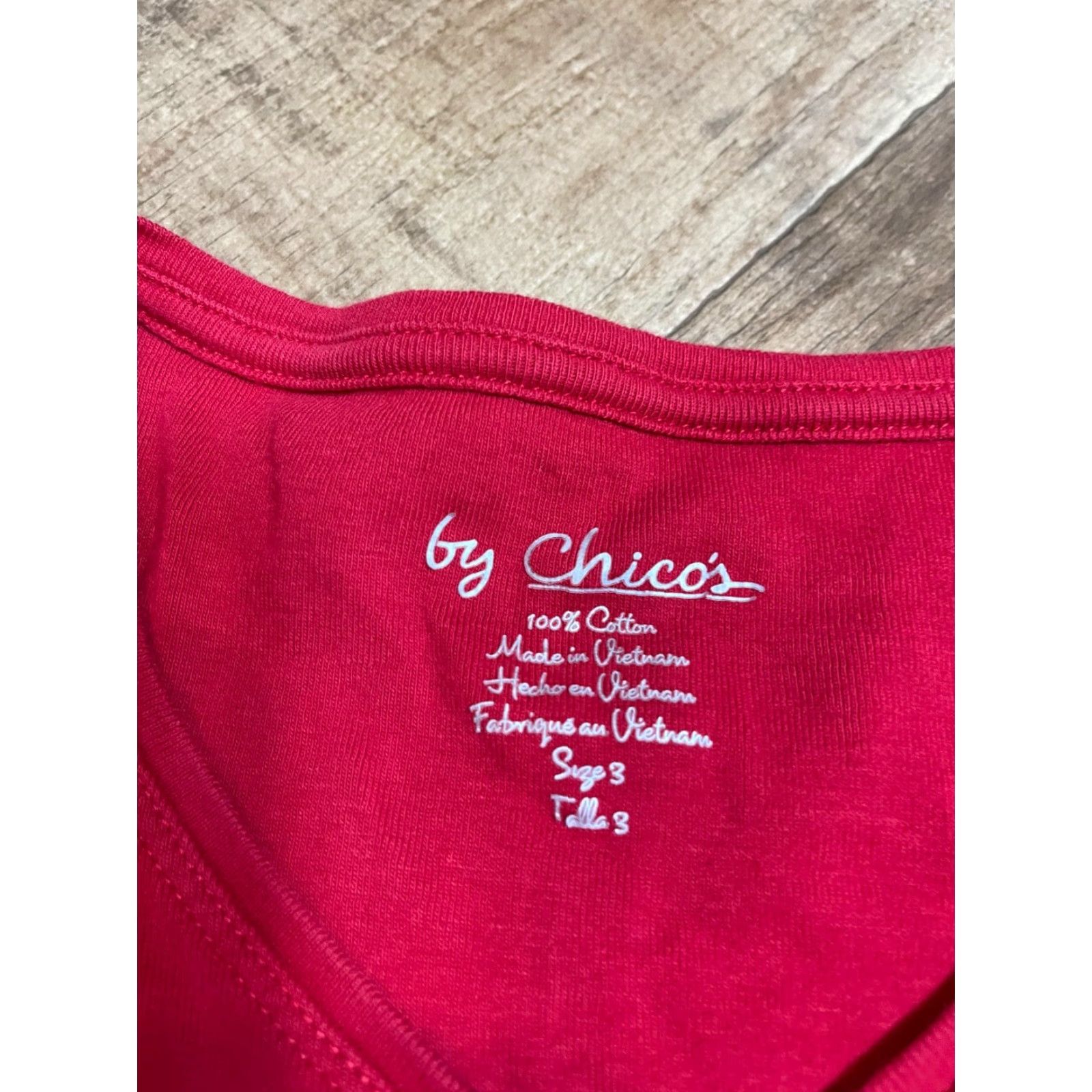 Vintage CHICO'S Shirt Top Womens Size 3 Red Blouse Shirt Womens Size 3 Red Blouse CHICO'S Blouse Red Womens 3 Size XS / US 0-2 / IT 36-38 - 4 Thumbnail