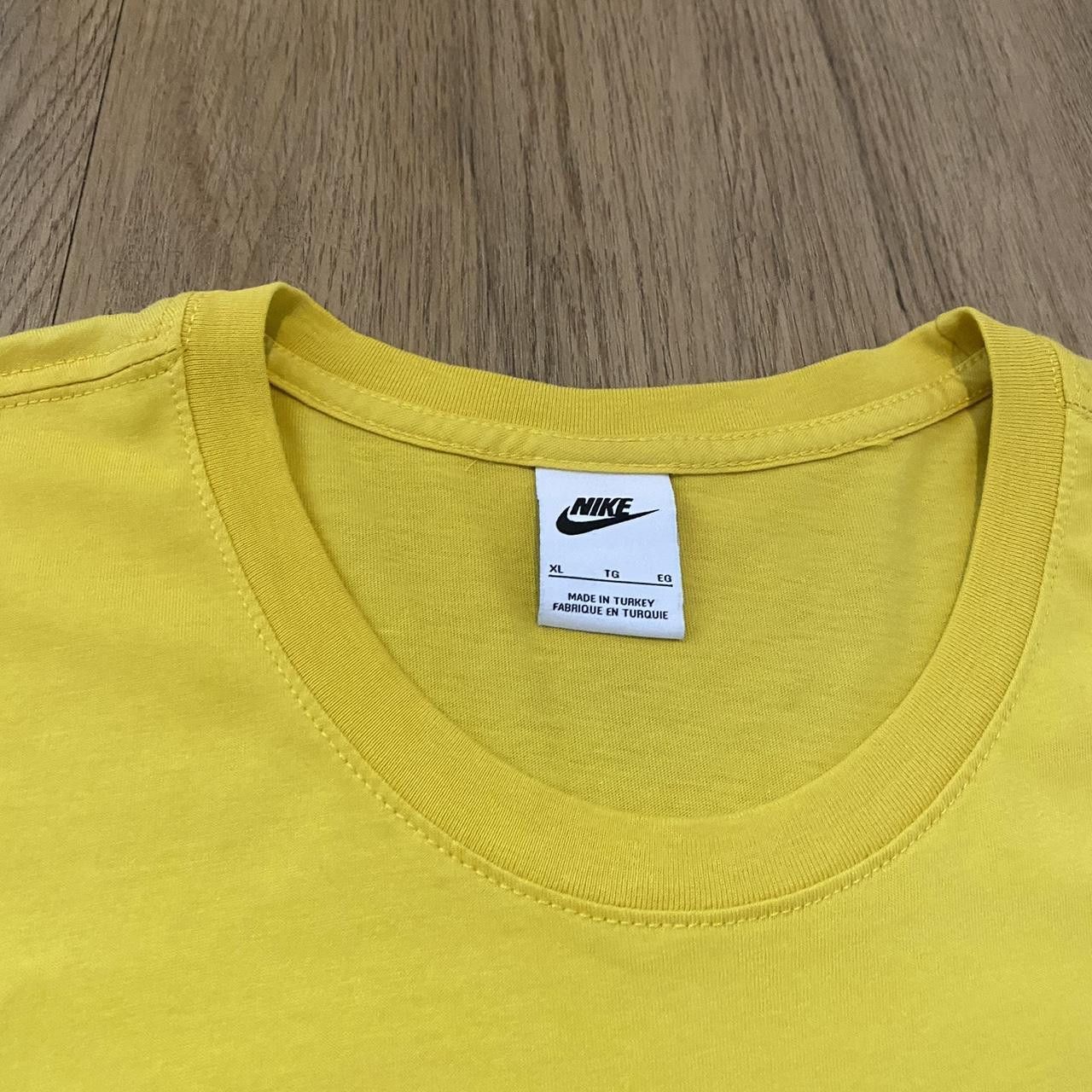 Nike Yellow Nike cotton t-shirt #streetwear Sportswear Size US XL / EU 56 / 4 - 4 Thumbnail