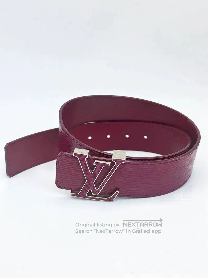 Louis Vuitton louis vuitton leather belt in fuchsia. Size ONE SIZE - 3 Thumbnail