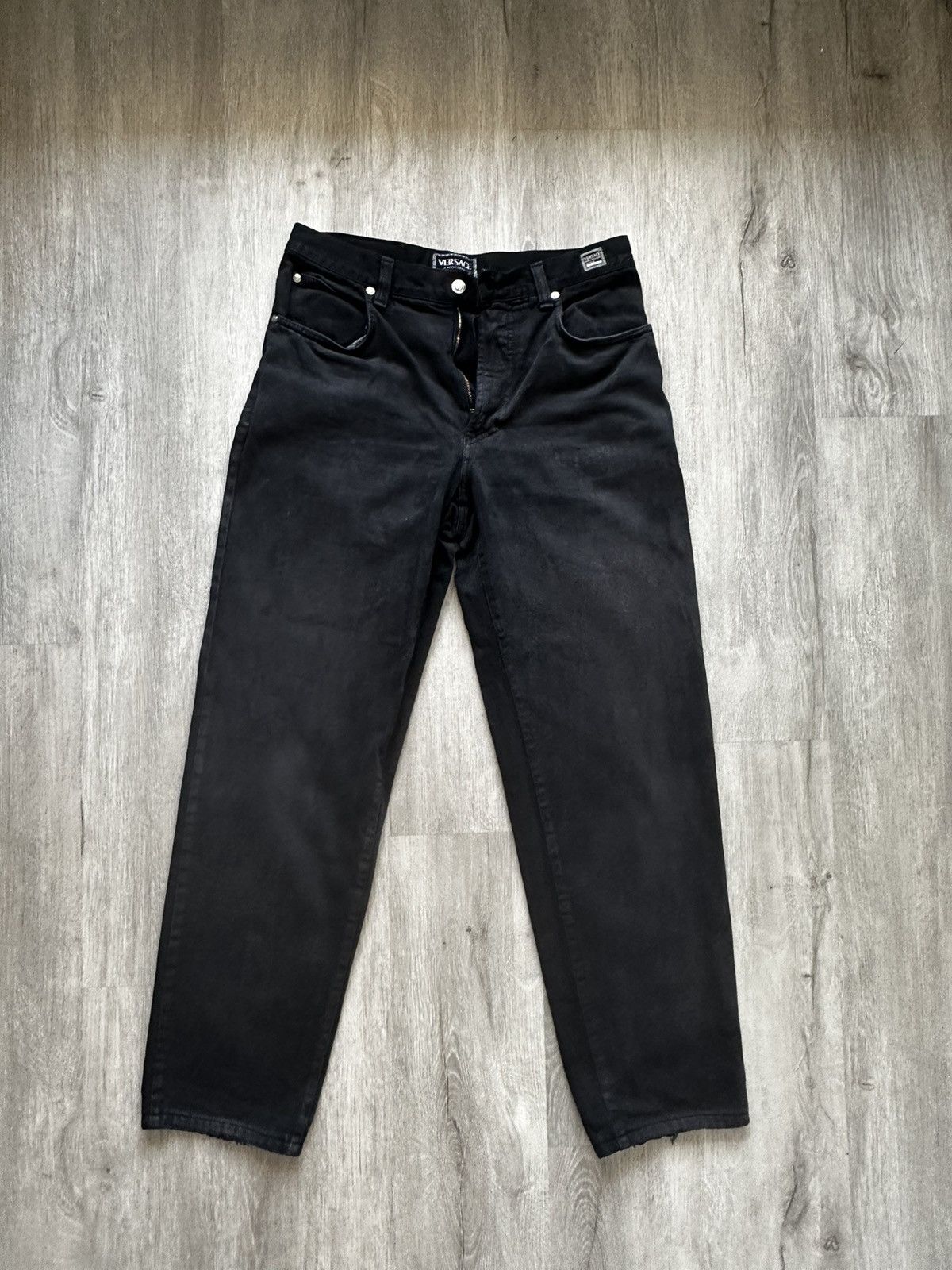 image of Versace Jeans Denim 90's Vintage in Black, Men's (Size 35)