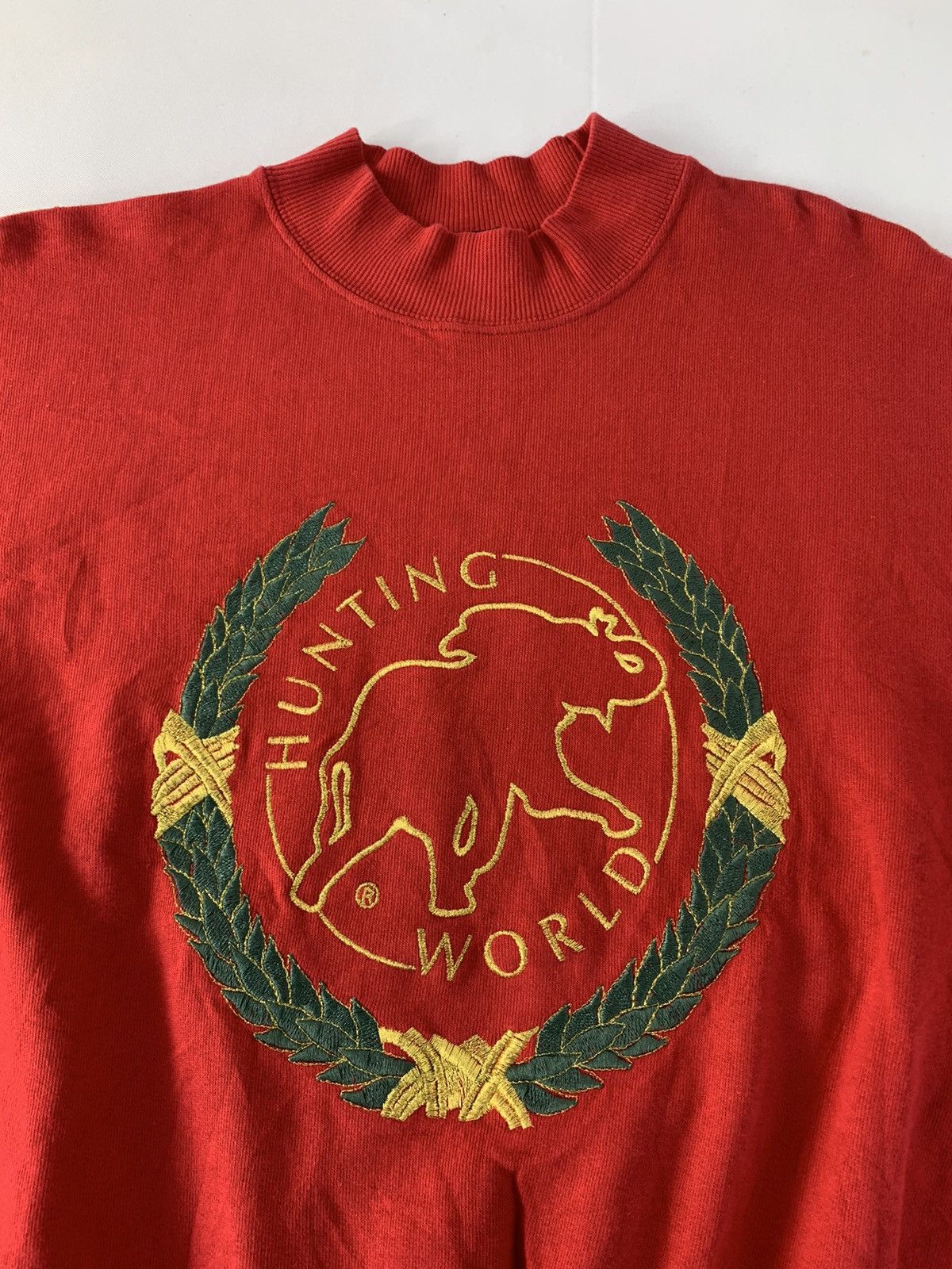 Vintage Hunting World New York Pullover Embroidery Logo Design Size US L / EU 52-54 / 3 - 3 Thumbnail