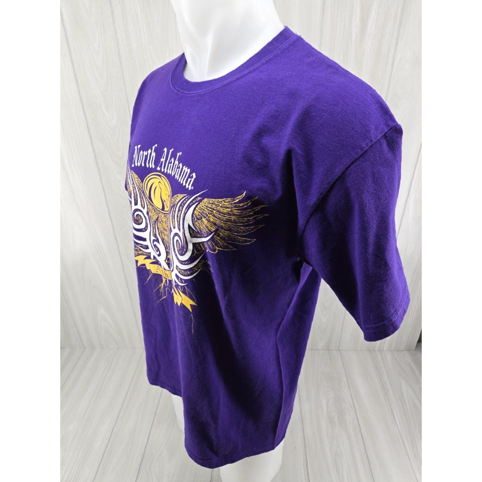 Vintage VINTAGE UNA University of North Alabama T-Shirt Adults L Purple OVB Size US L / EU 52-54 / 3 - 5 Thumbnail