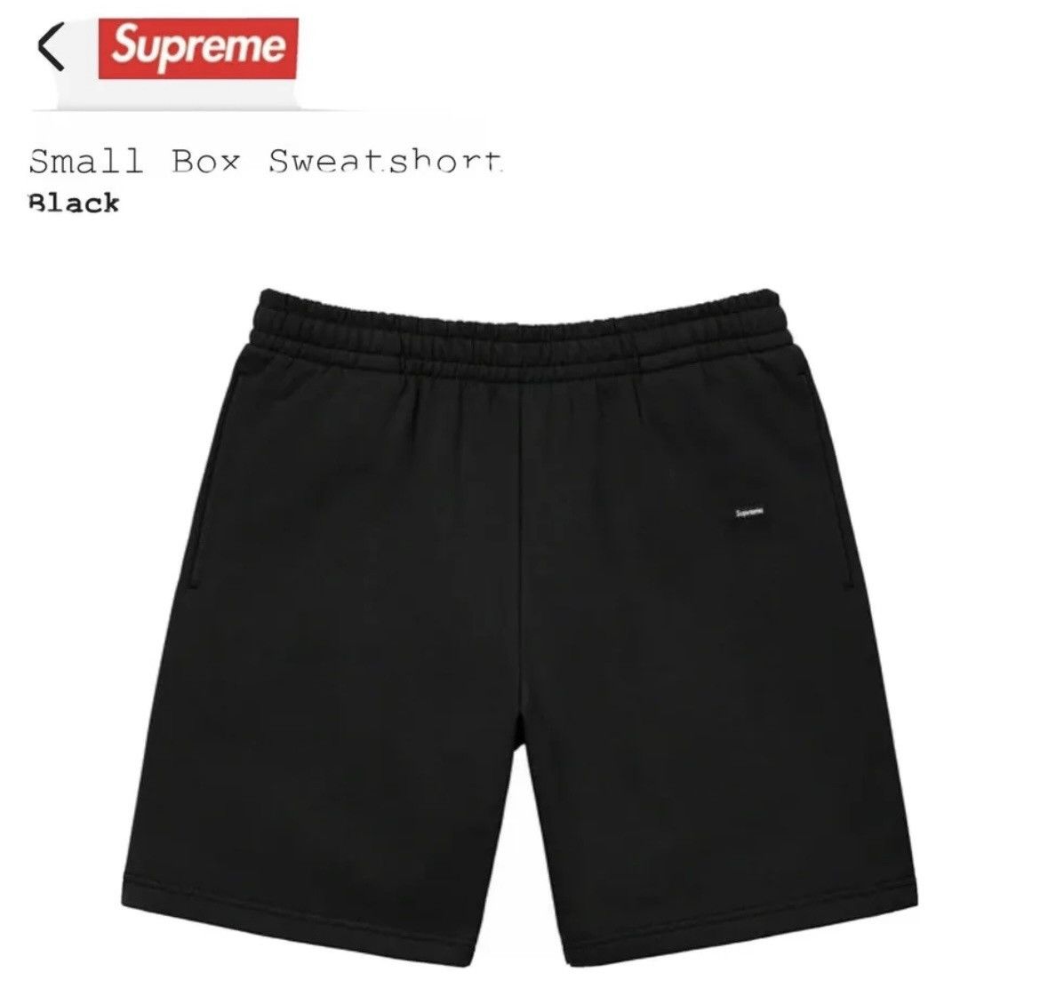 Supreme Box Sweatshorts in 2024 Black