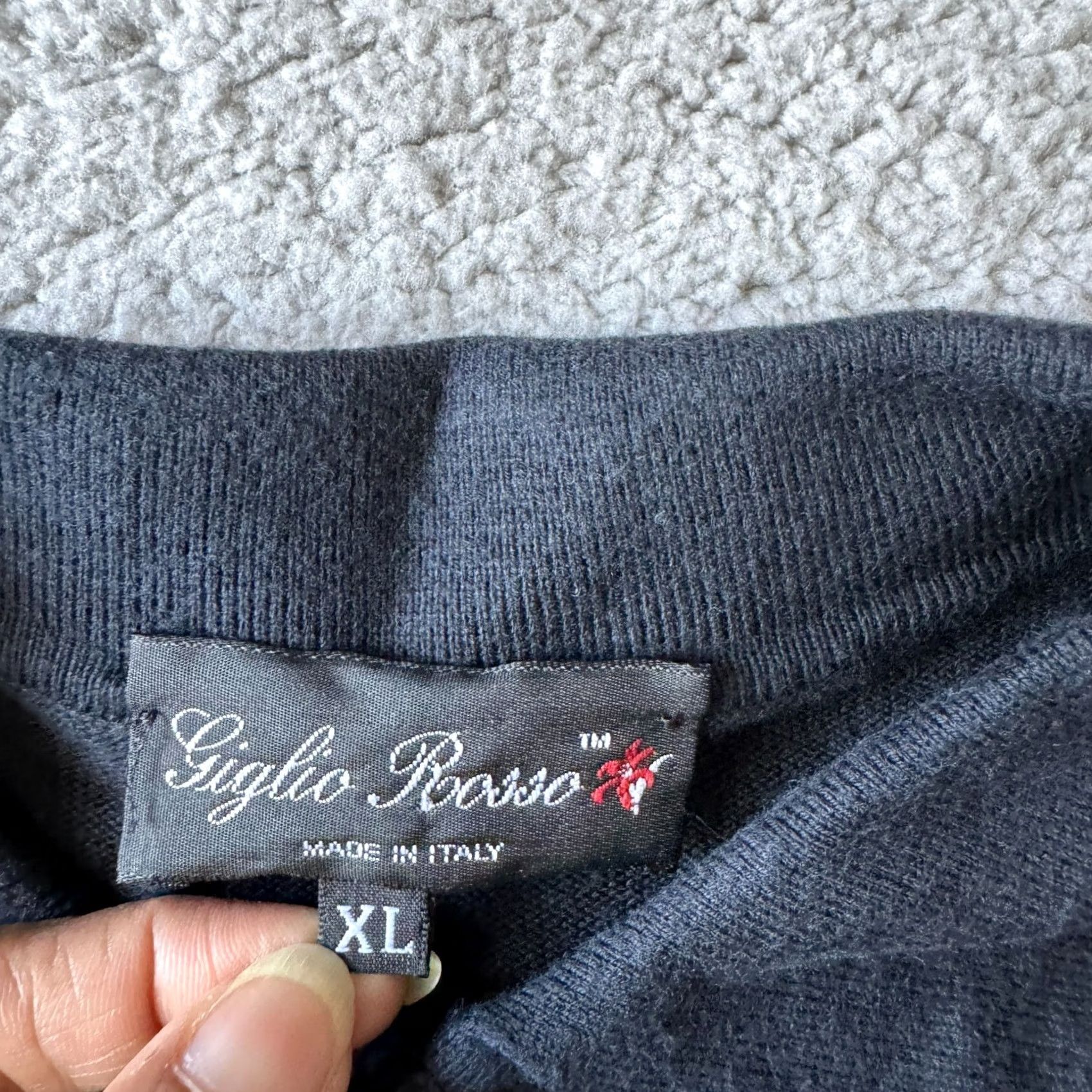 Vintage VINTAGE Giglio Rosso Sweater Mens XL Black Golf Italy Modal Rayon Blend Shirt Men XL Black Golf Italy Modal Rayon Blend Size US XL / EU 56 / 4 - 4 Thumbnail