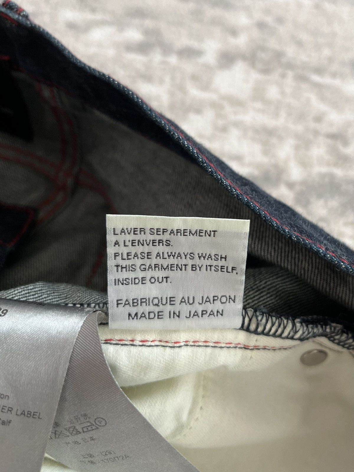 Dior dior homme ss13 red stitch denim Size US 29 - 14 Thumbnail