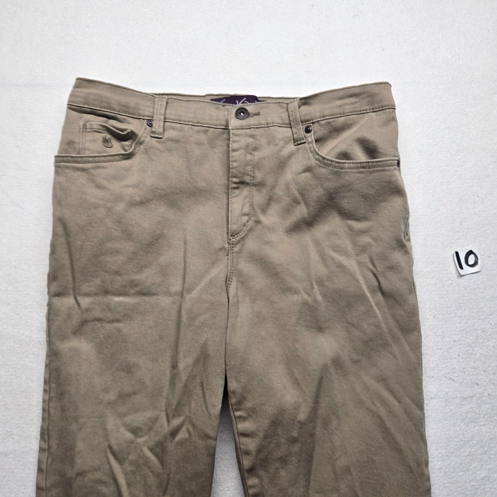Gloria Vanderbilt Gloria Vanderbilt Women’s Stretch Twill Beige Khakis Pants 12P Petite Tan Beige Stretch Pockets Womens Size 34" / US 12 / IT 48 - 2 Thumbnail