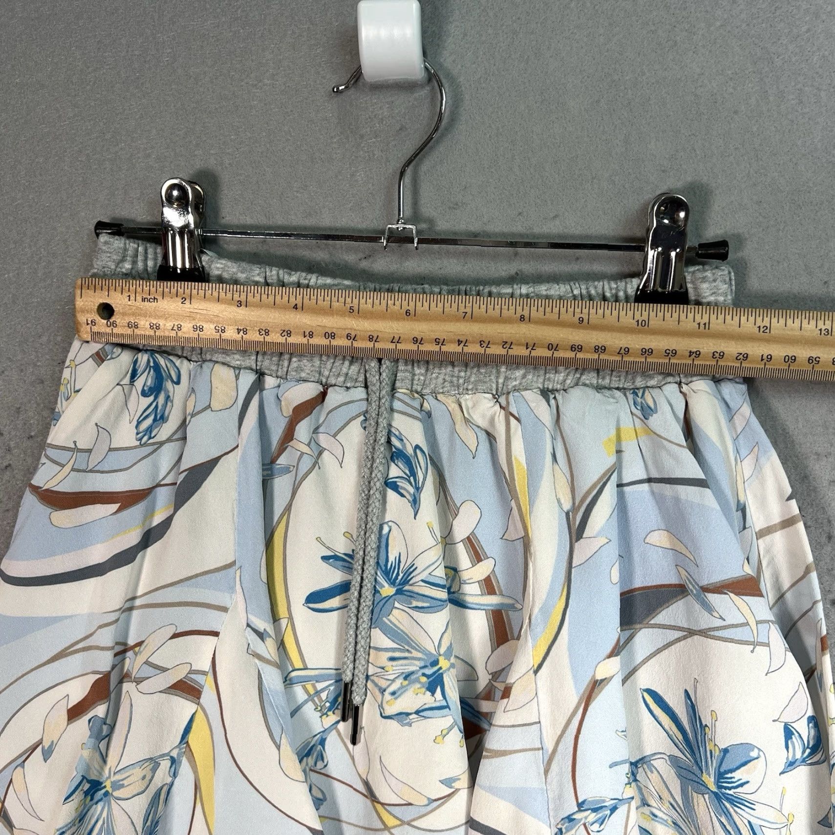 Reiss Reiss Womens Skirt Yasmine Swirl Print Flip Blue/Gray Fully Lined Size 0 Size 25" / US 0 / IT 36 - 2 Thumbnail