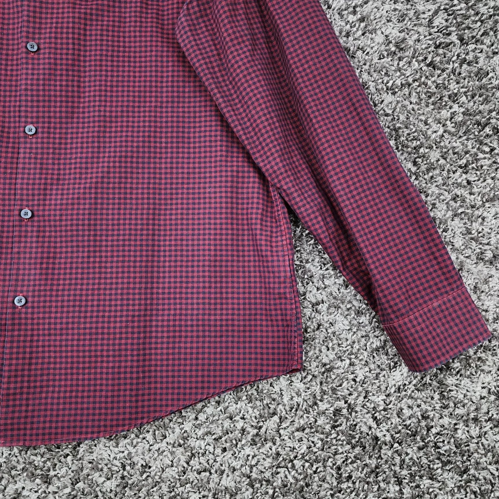 Vintage Calibrate Shirt Adult XL Red Plaid Long Sleeve Non-Iron Button Up Mens Size US XL / EU 56 / 4 - 2 Thumbnail
