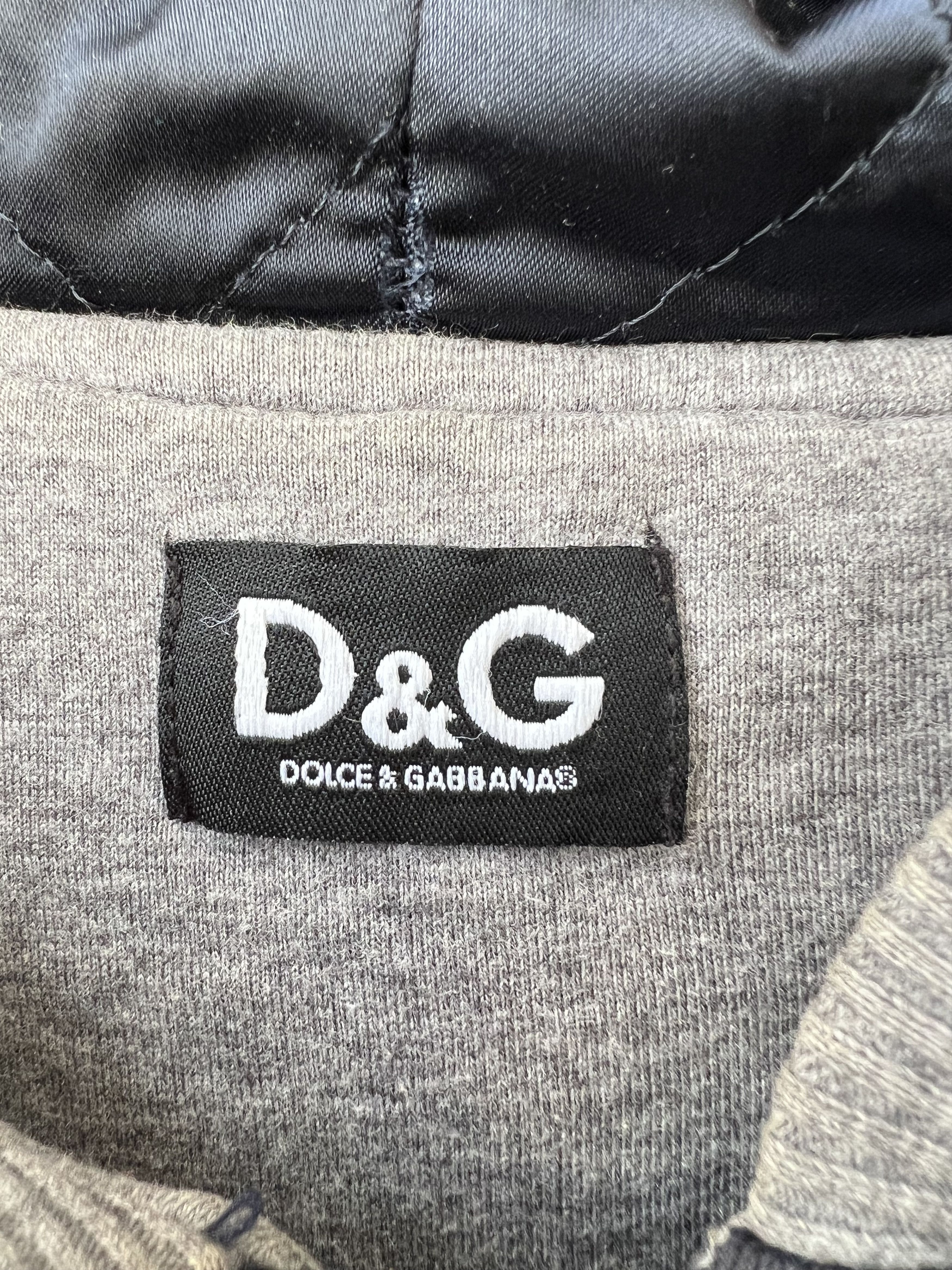Dolce & Gabbana × Vintage Vintage Dolce & Gabbana Zip Hoodie Jacket 52 Size US L / EU 52-54 / 3 - 3 Thumbnail