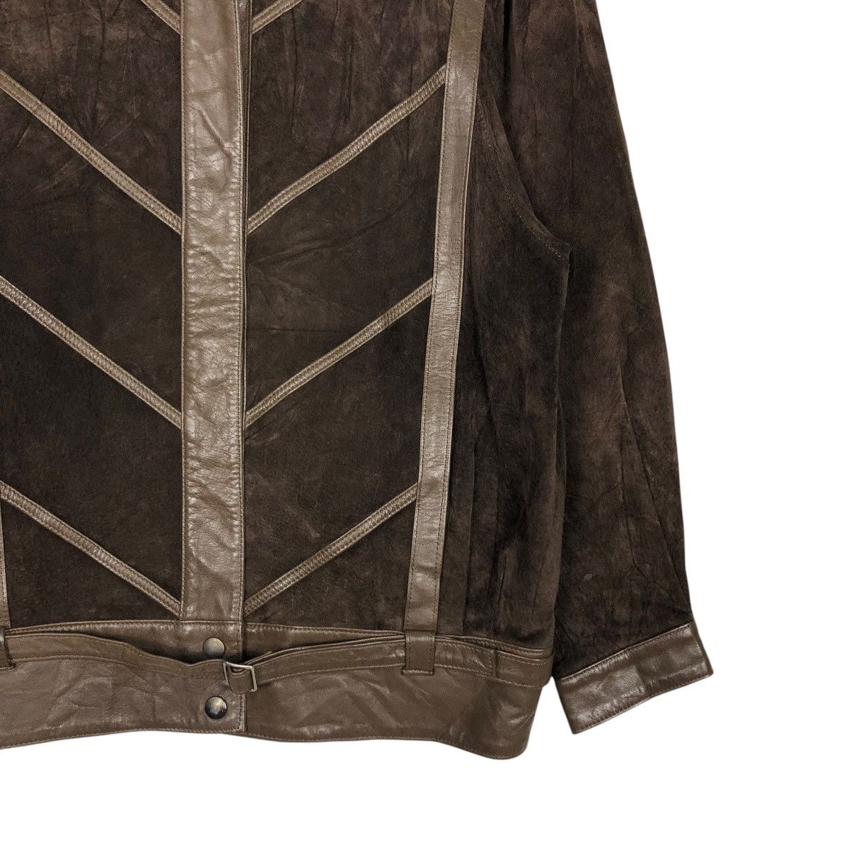 Japanese Brand 🔥VINTAGE BOMBER LEATHER JACKET SOFT HOUSTAN Size US M / EU 48-50 / 2 - 7 Thumbnail