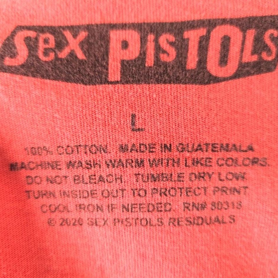Pinko Sex Pistols T Shirt Mens Large Pink Never Mind The Bollocks Retro 77 Tour Punk Rock Band Tee Size US L / EU 52-54 / 3 - 5 Thumbnail