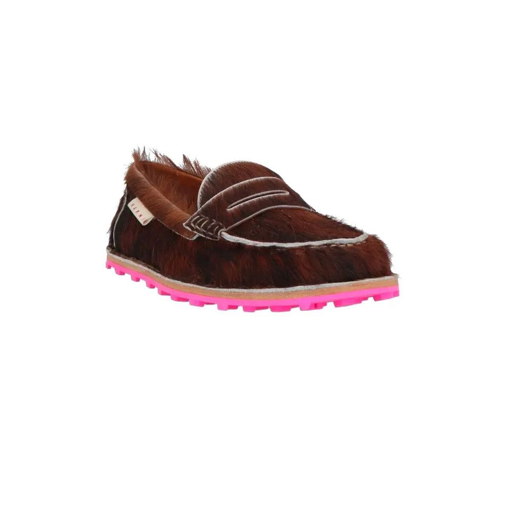 o1y0225 Calf Hair Loafers in Brown