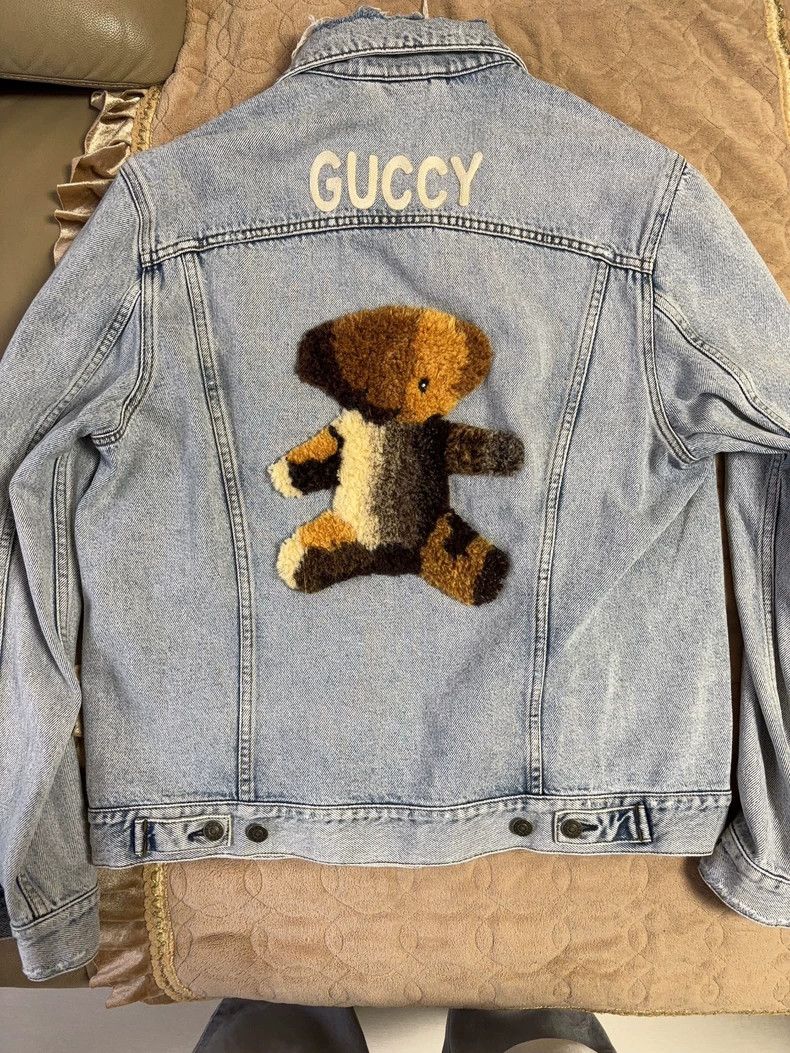 Gucci GucciTowel bear embroidered letter denim jacket 2503-Nextar Size US M / EU 48-50 / 2 - 2 Thumbnail