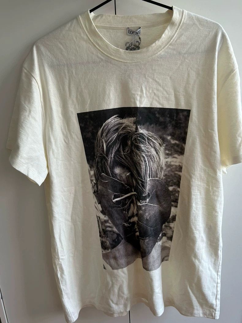 Loewe Loewe White Portrait Short Sleeve T-shirt- dmc Size US M / EU 48-50 / 2 - 1 Thumbnail