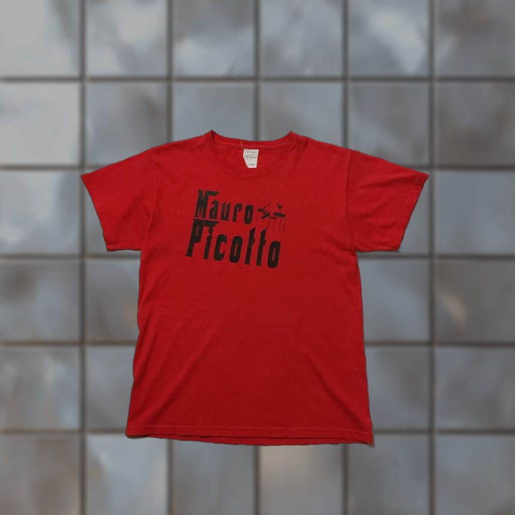 Fruit Of The Loom Mauro Picotto DJ EDM Trance Electronic Dance Techno Music Graphic Red T-Shirt MD Mens Regular M Shirt Size US M / EU 48-50 / 2 - 1 Thumbnail
