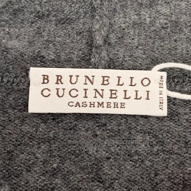 Brunello Cucinelli Brunello Cucinelli Dark Gray Logo Letter Embroidered Wool Size M / US 6-8 / IT 42-44 - 5 Thumbnail