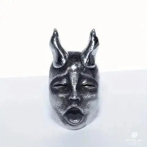 Jewelry Gothic Retro Silver Mask Earrings Size ONE SIZE - 4 Thumbnail