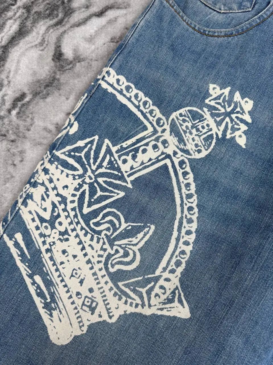 Karl Kani Vintage Karl Kani Denim Baggy Jeans 90s Big Logo Y2K Size US 38 / EU 54 - 6 Thumbnail