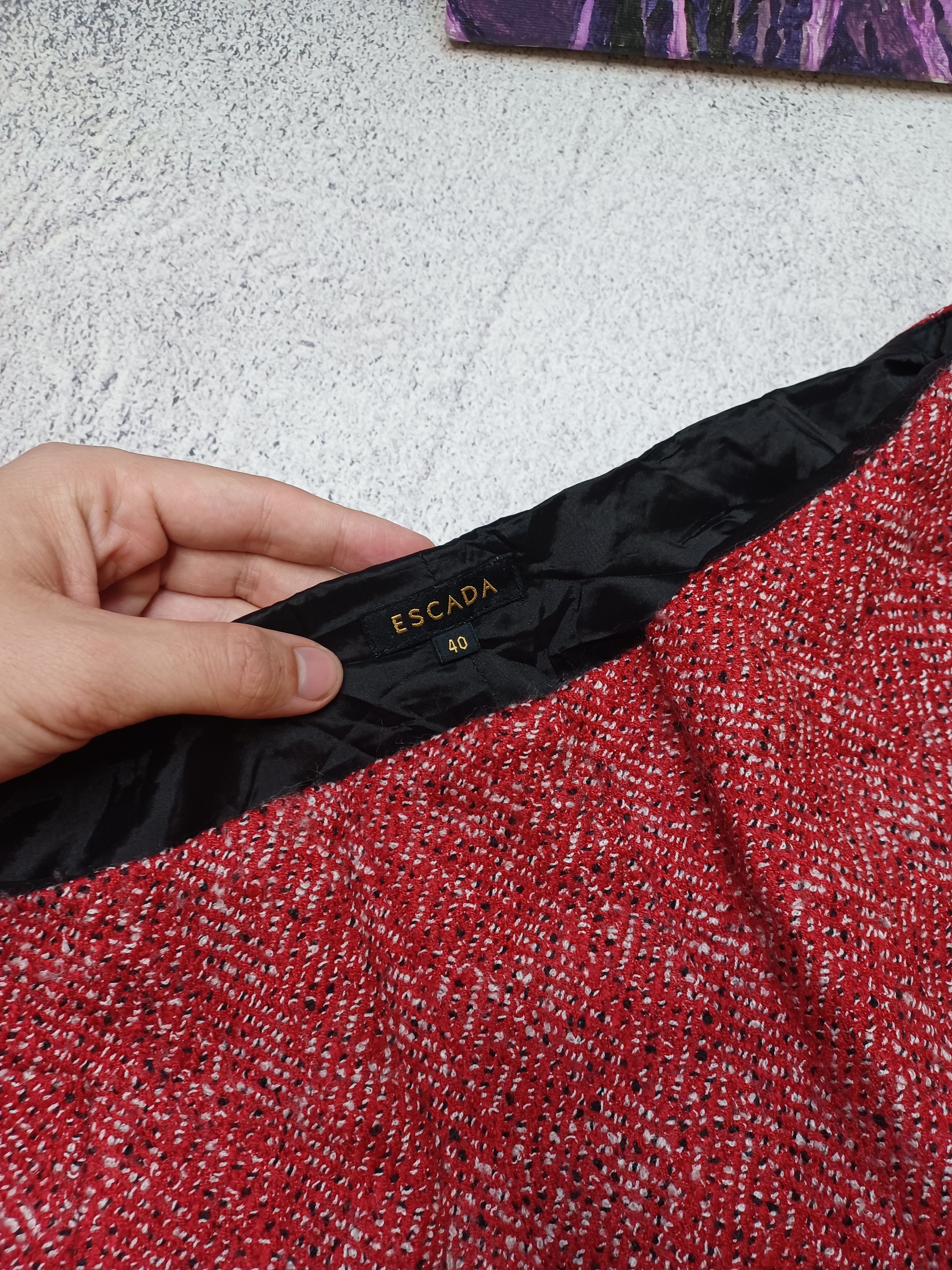 Escada × Vintage Vintage Escada Skirt – Size EU 40 Size 30" / US 8 / IT 44 - 7 Thumbnail