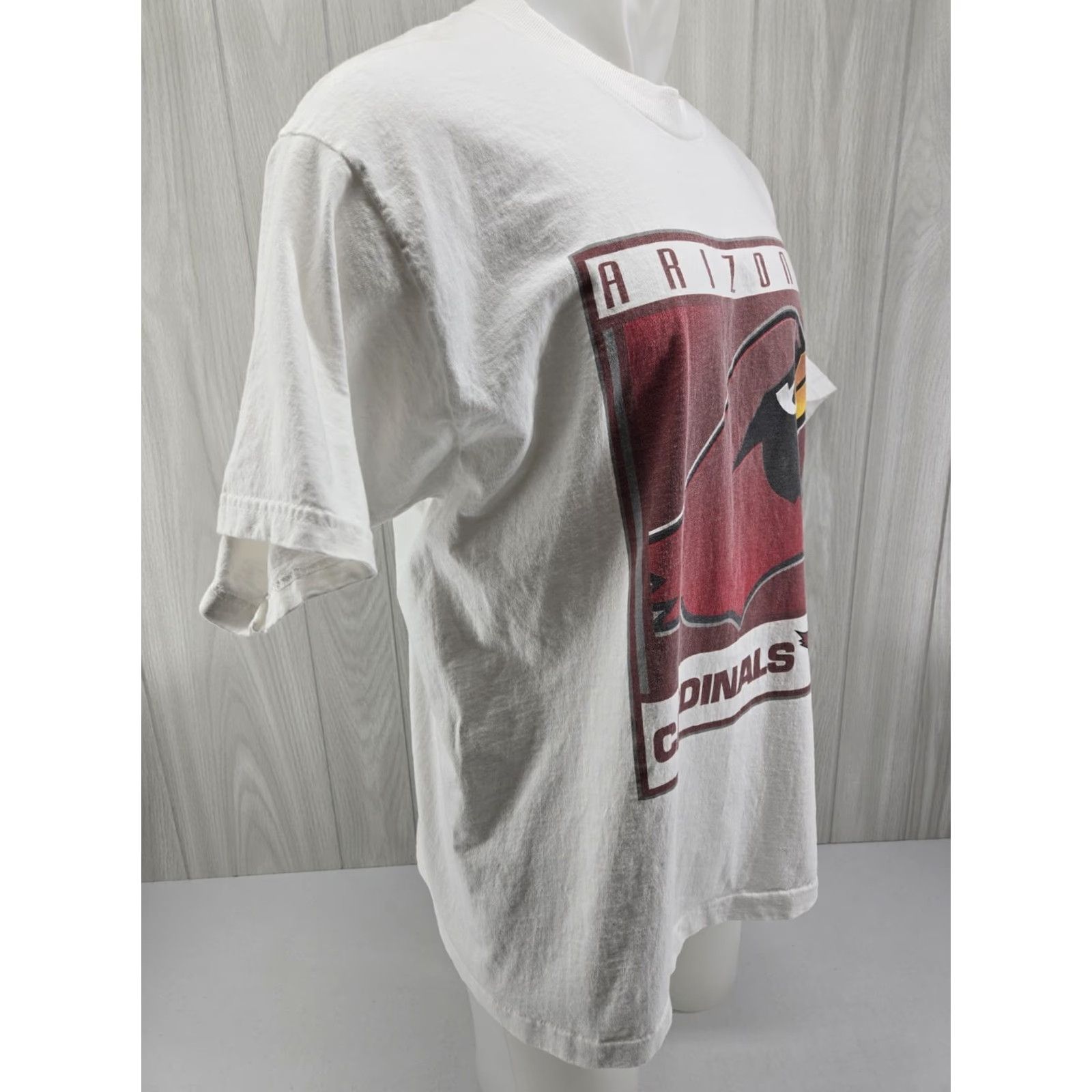 Pro Player VINTAGE Pro Player Football Graphic Tee White XL Arizona Cardinals Shirt Men Size US XL / EU 56 / 4 - 7 Thumbnail