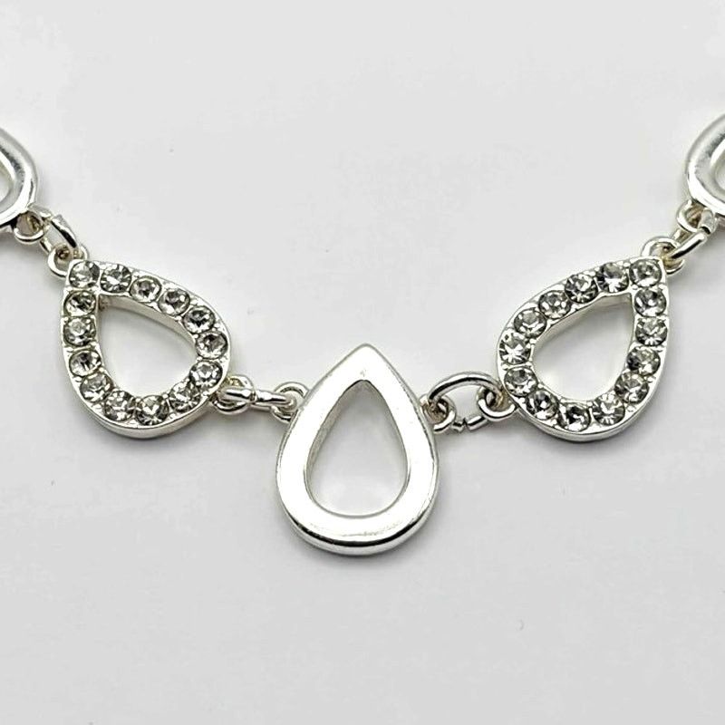 Other Silver Crystal Drop Necklace Size ONE SIZE - 2 Thumbnail