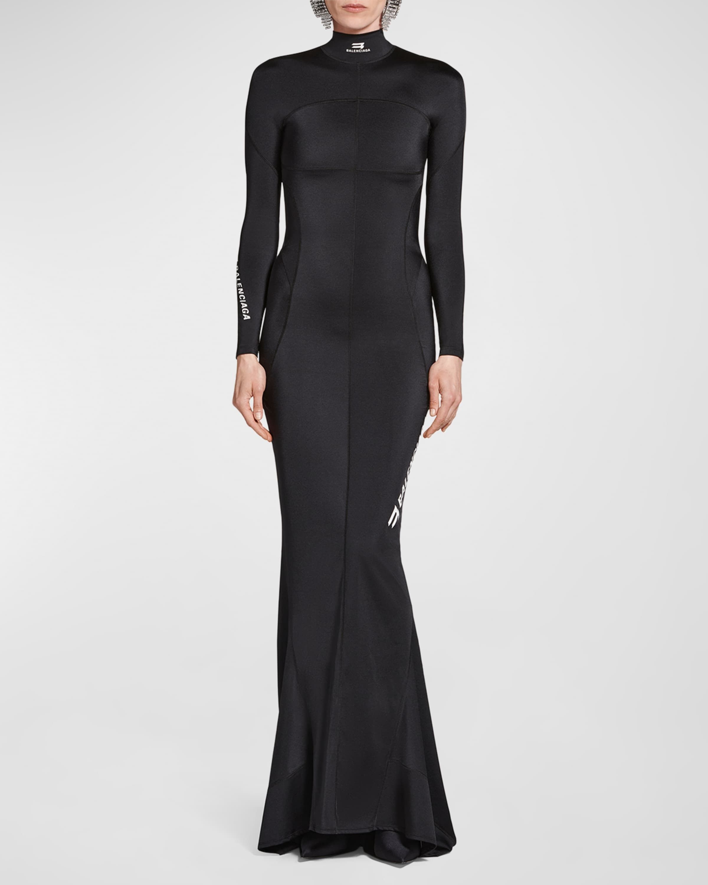 Balenciaga o1bcso1str0525 Sporty B Activewear Gown in Black Size XL / US 12-14 / IT 48-50 - 2 Thumbnail