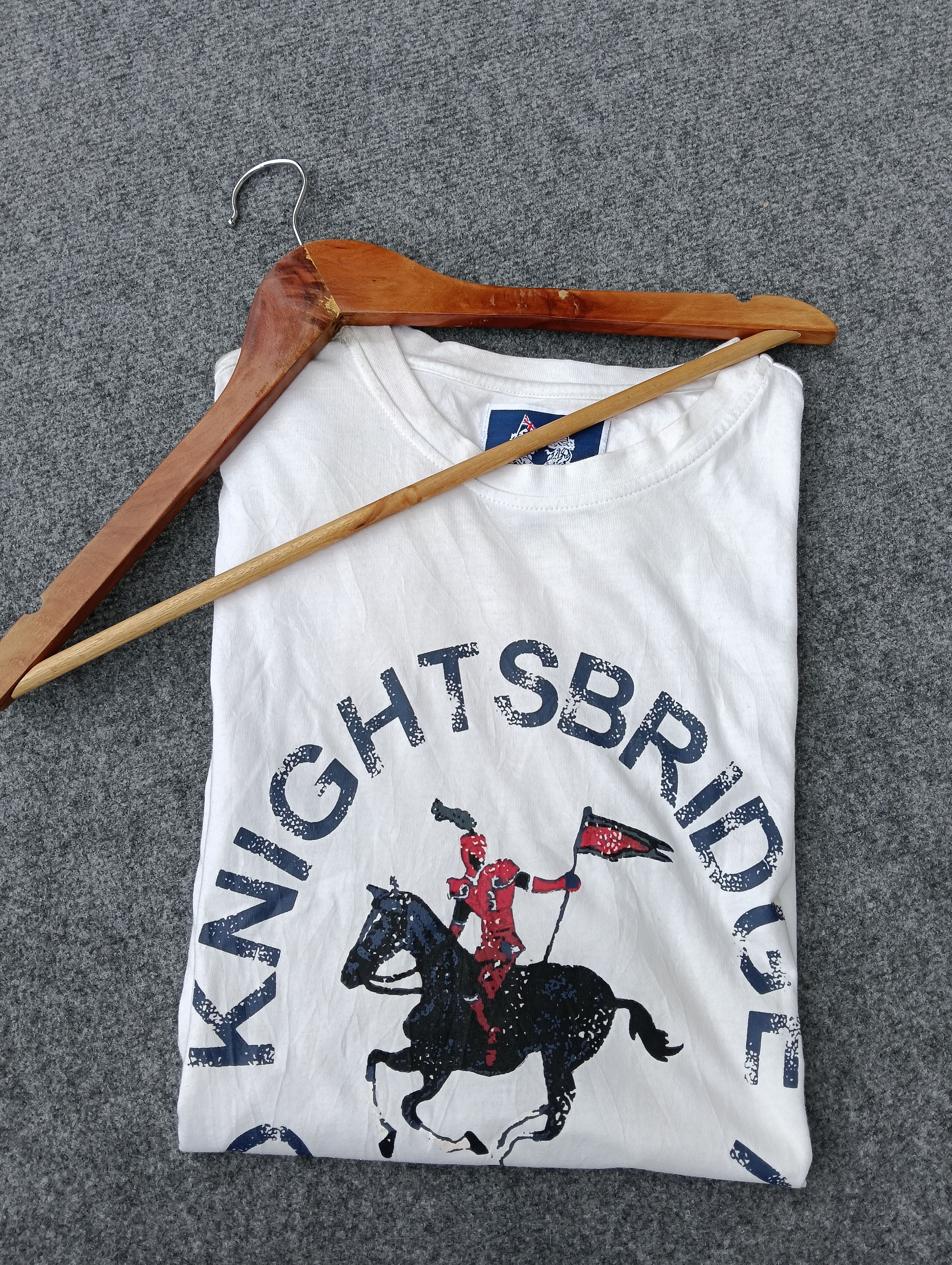 Polo Ralph Lauren × U.S. Polo Assn. × Vintage KNIGHTSBRIDGE OF LONDON T-SHIRT. Size US L / EU 52-54 / 3 - 7 Thumbnail