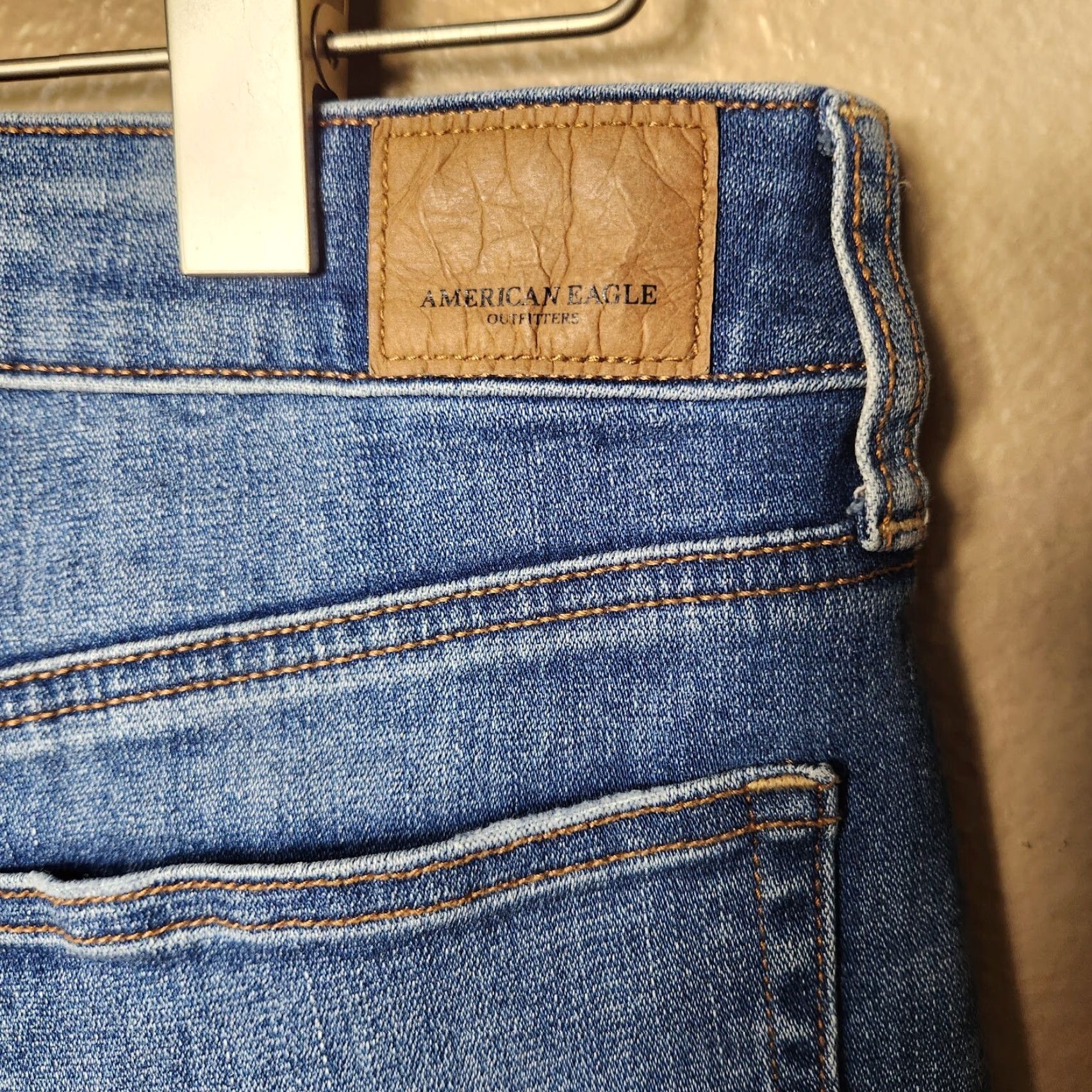 American Eagle Outfitters American Eagle Outfitters Skirt Denim Mini High Rise Frayed Edge 4 Blue Stretch Vintage 90s Womens Size US 4 / IT 34 - 6 Thumbnail