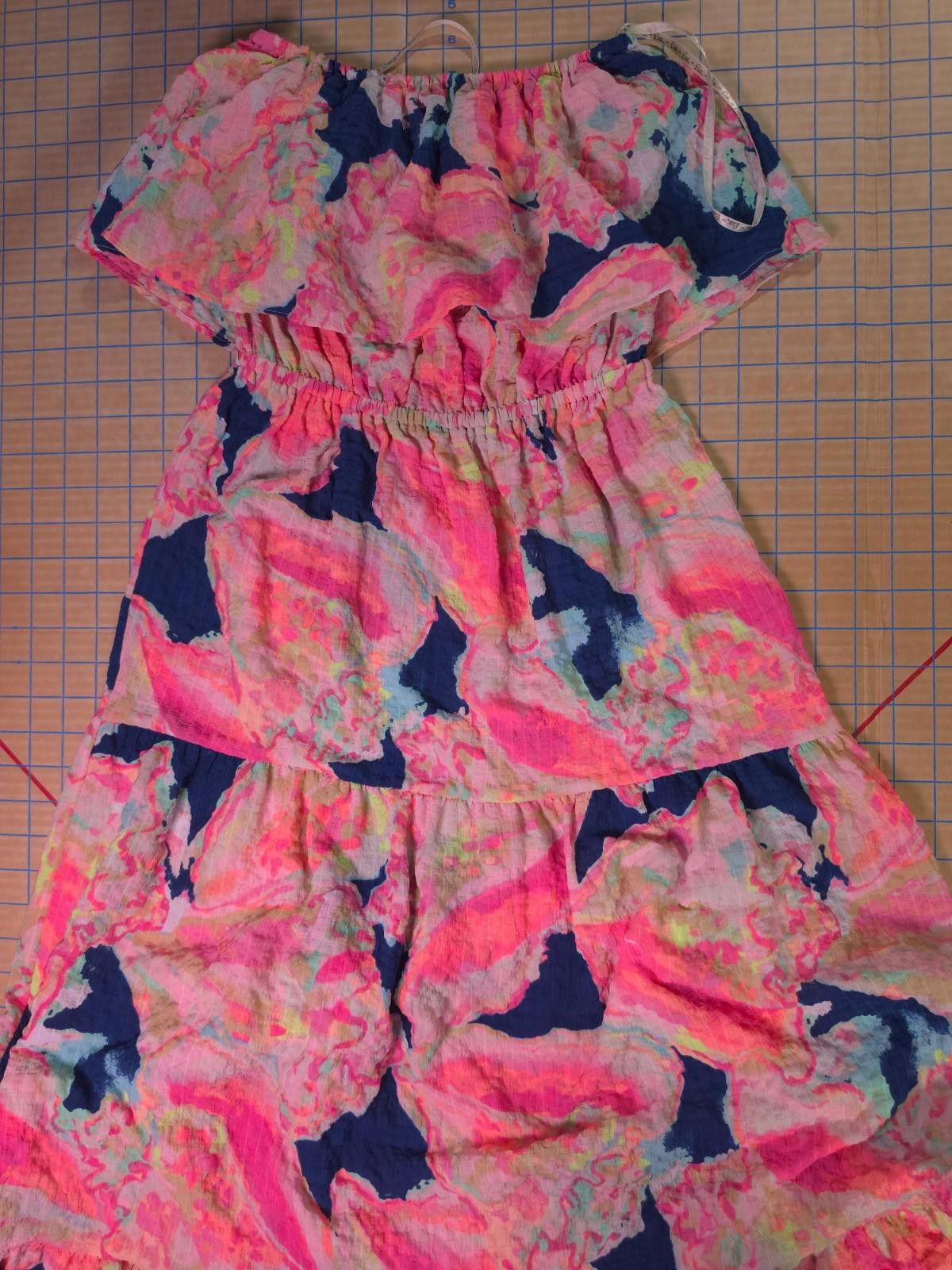 Other Lilly Pulitzer Caridee Popover Maxi Dress Neon Pink Orange S Size S / US 4 / IT 40 - 5 Thumbnail