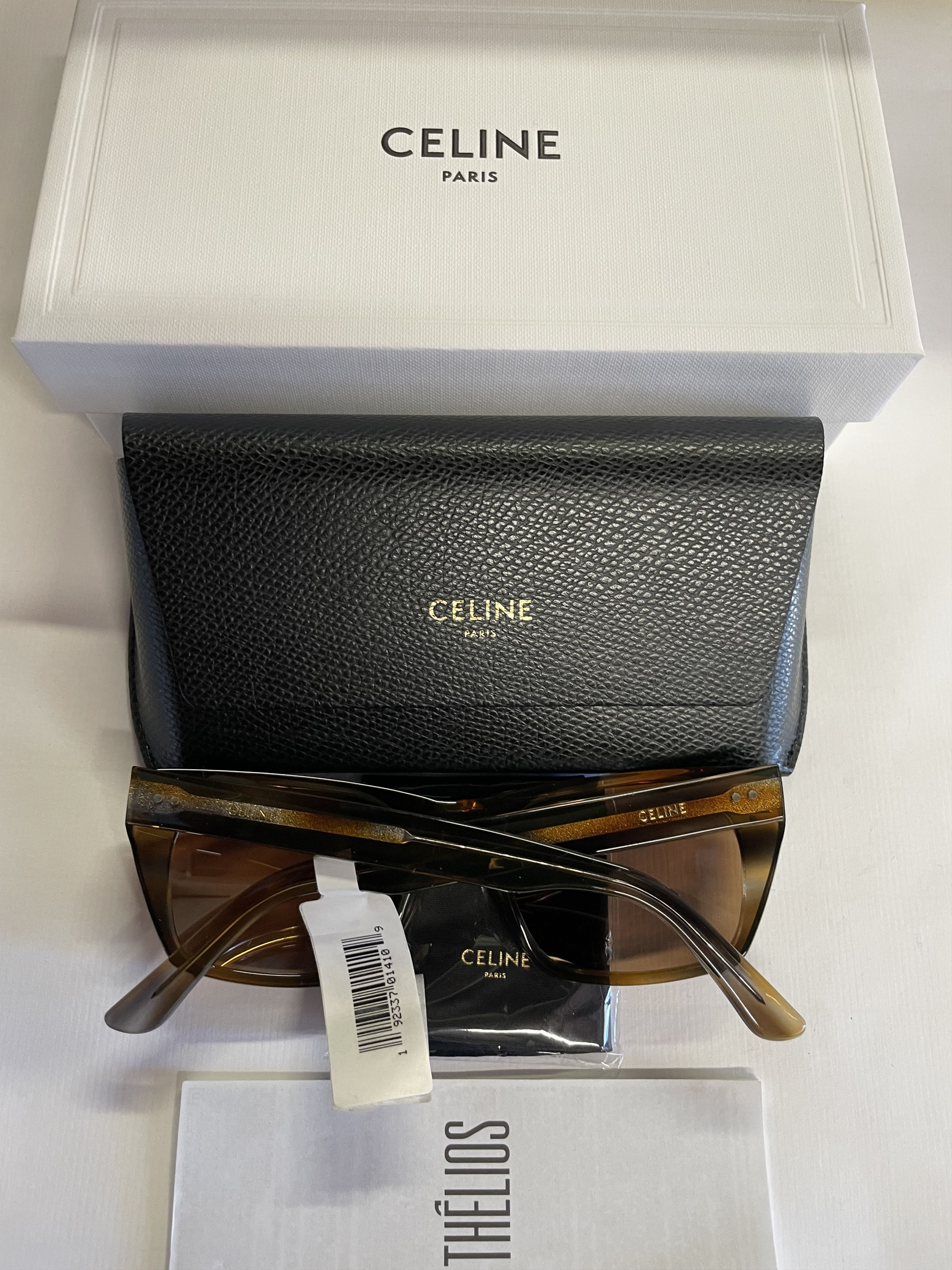 Celine CELINE CL40060I 55J Brown 53mm Rectangle Sunglasses Size ONE SIZE - 6 Thumbnail