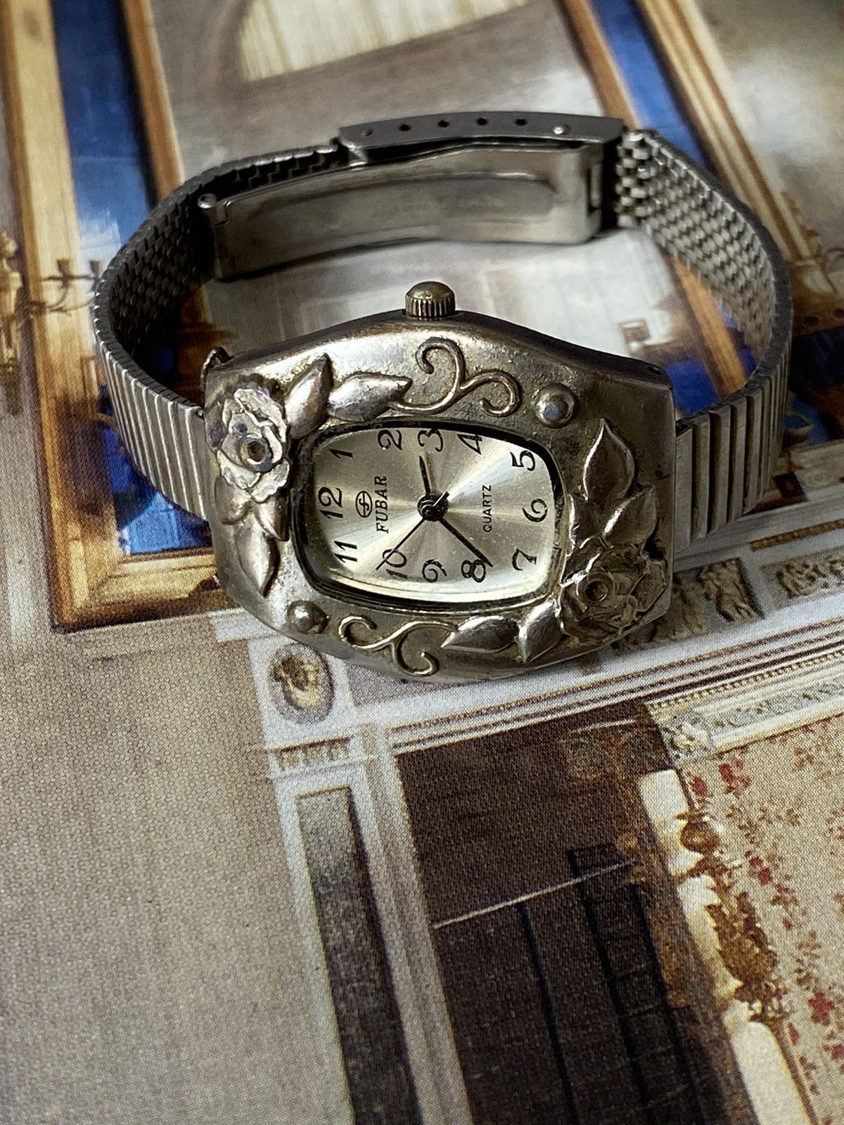 Jewelry FUBAR Watch Vintage, Floral Motif Size ONE SIZE - 3 Thumbnail