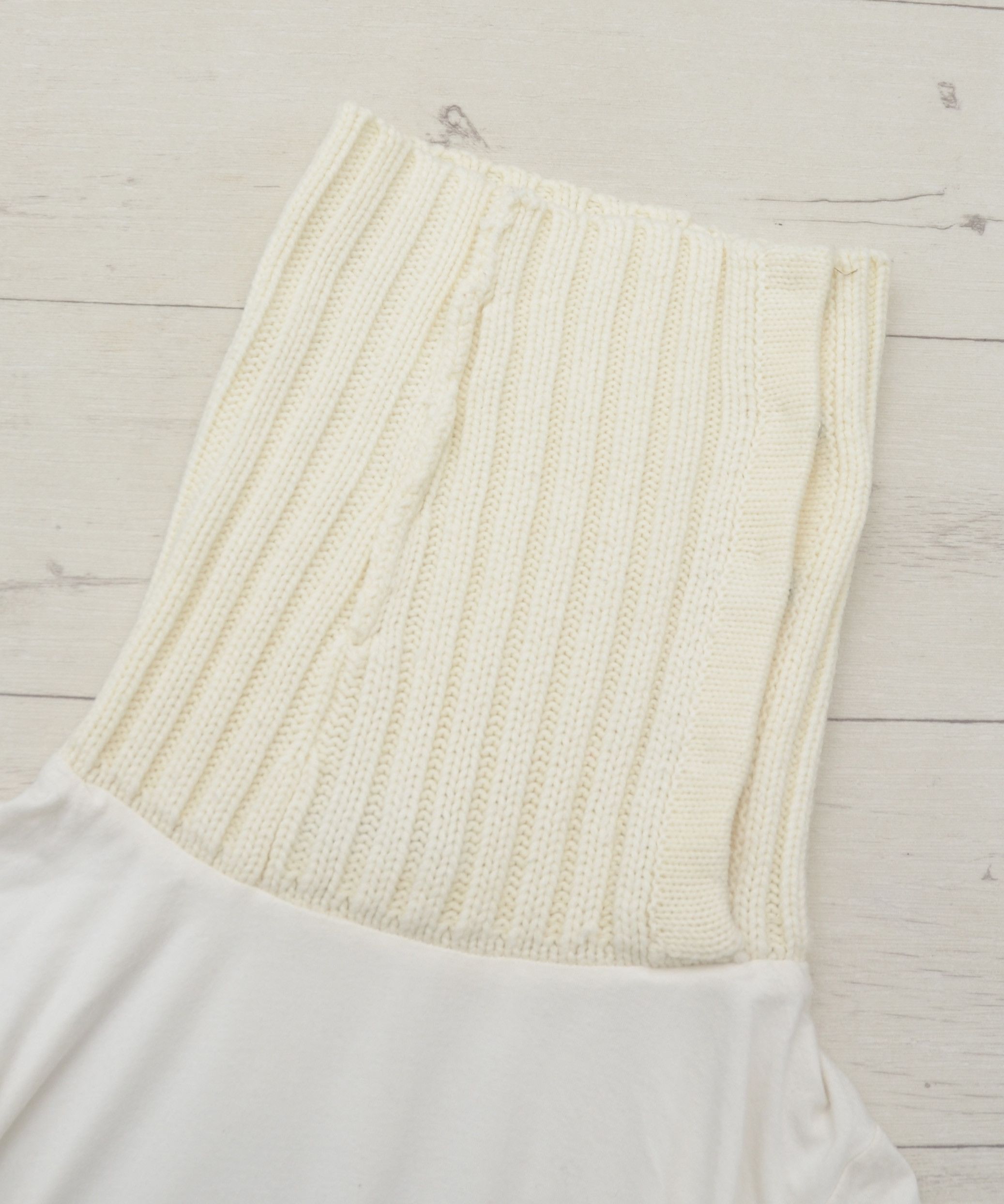 Sandro × Vintage Vintage Sandro Turtleneck White Light Sweater Pullover Y2K Size US S / EU 44-46 / 1 - 5 Thumbnail