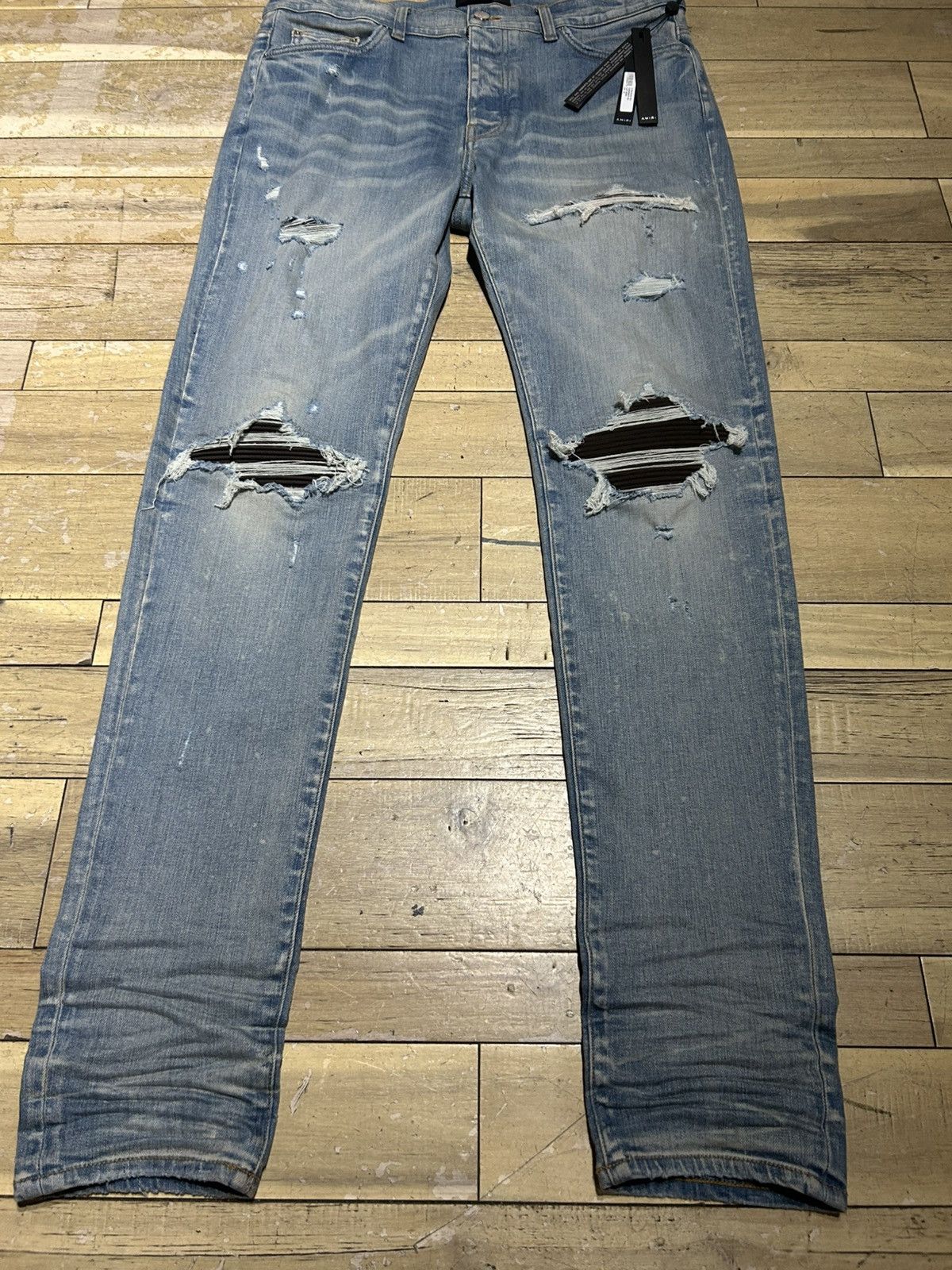 Amiri Amiri Brown Patch Jeans Size US 38 / EU 54 - 1 Thumbnail