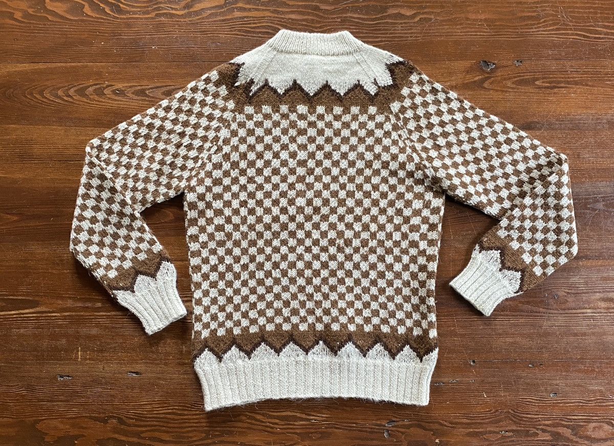 Vintage Vintage 60’s Fotrama Alpaca Wool Checkered Raglan Sweater Size US S / EU 44-46 / 1 - 8 Thumbnail
