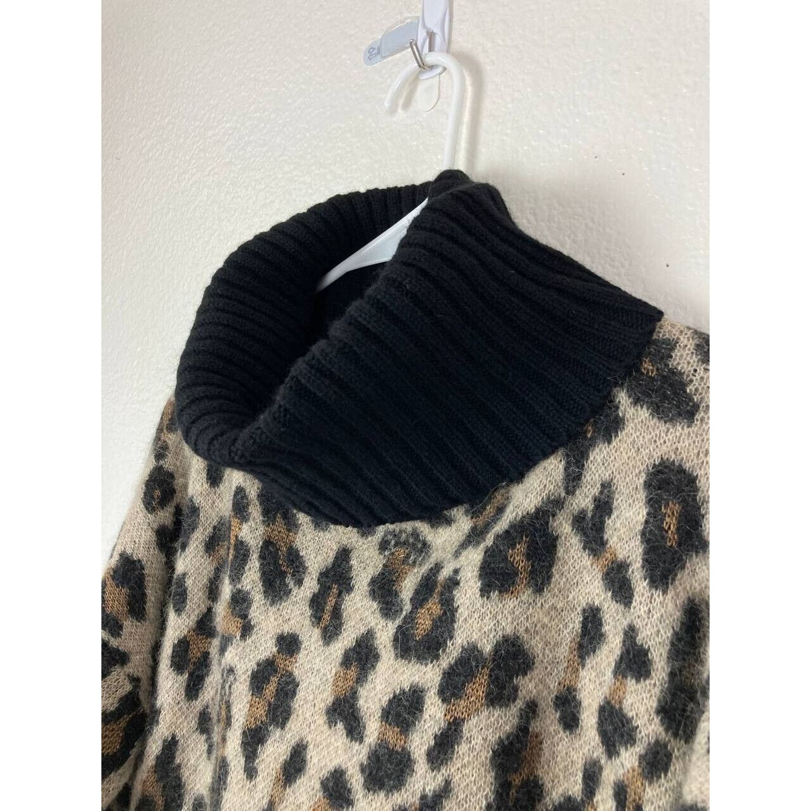 Sacai Sacai Leopard Print Alpaca Wool Sweater Medium Turtleneck Size M / US 6-8 / IT 42-44 - 5 Thumbnail