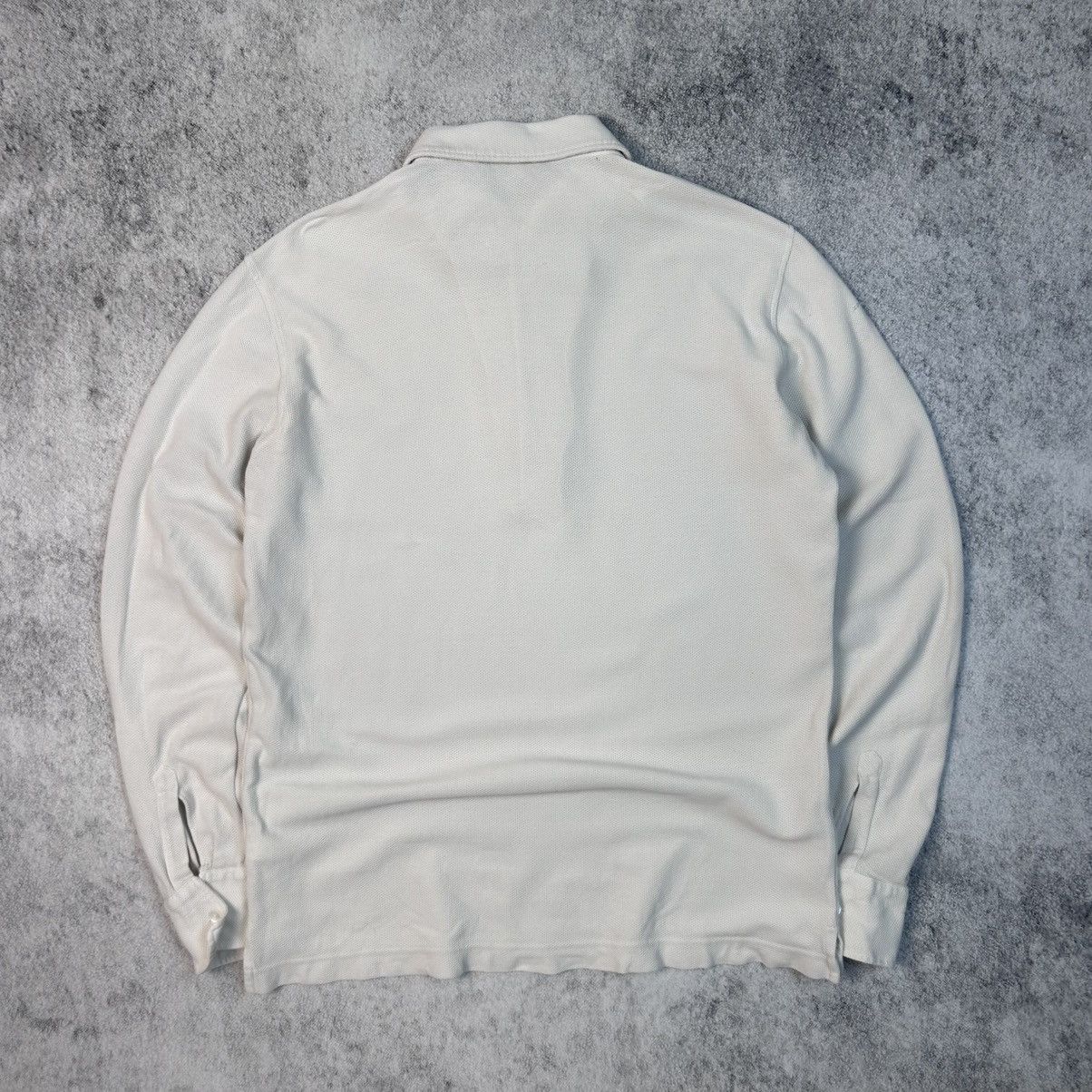 Loro Piana Luxury Loro Piana White Long-Sleeve Polo Made in Italy Size US XL / EU 56 / 4 - 6 Thumbnail