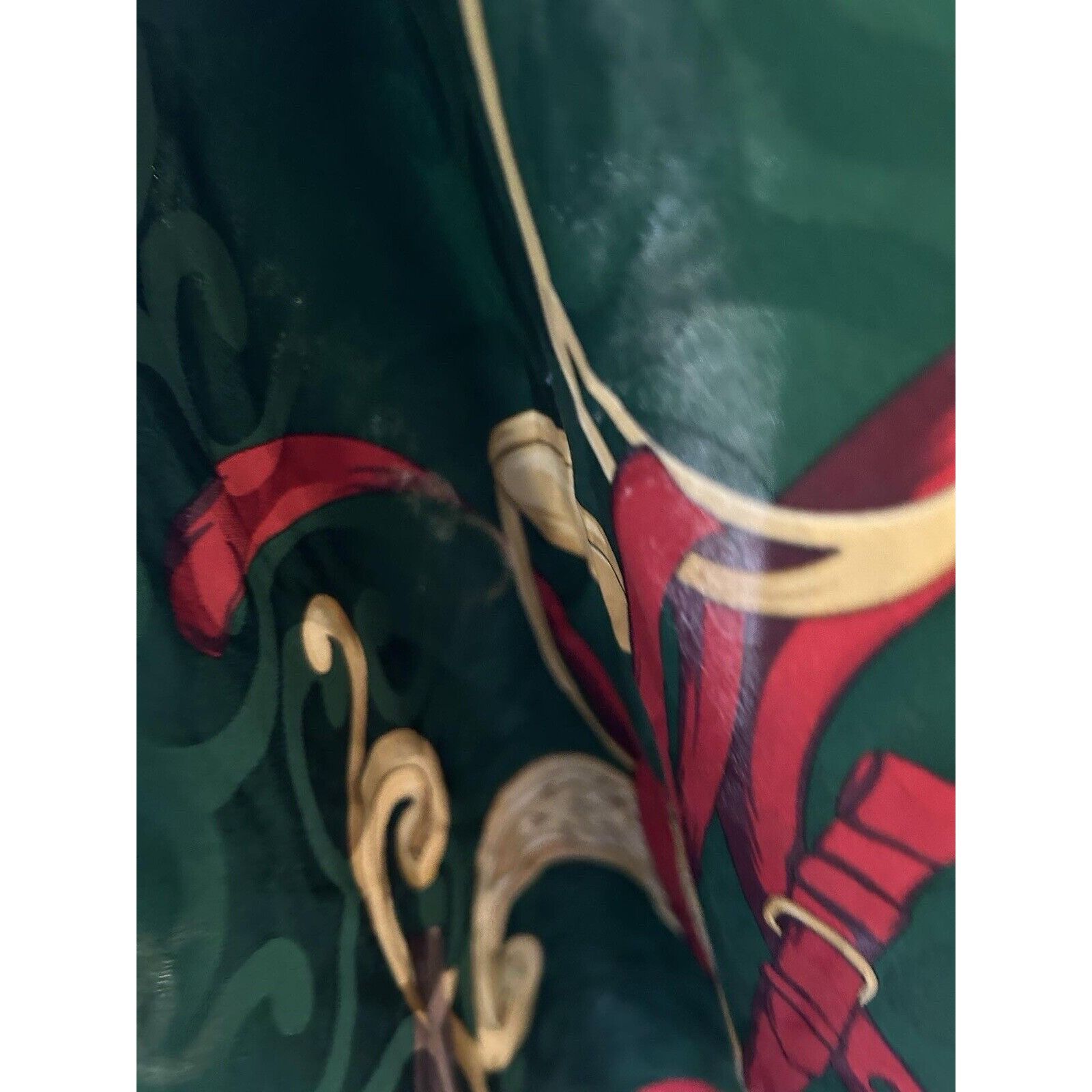 Laura Biagiotti LAURA BIAGIOTTI Green Equestrian Silk Scarf H.Made In Italy Size ONE SIZE - 9 Thumbnail