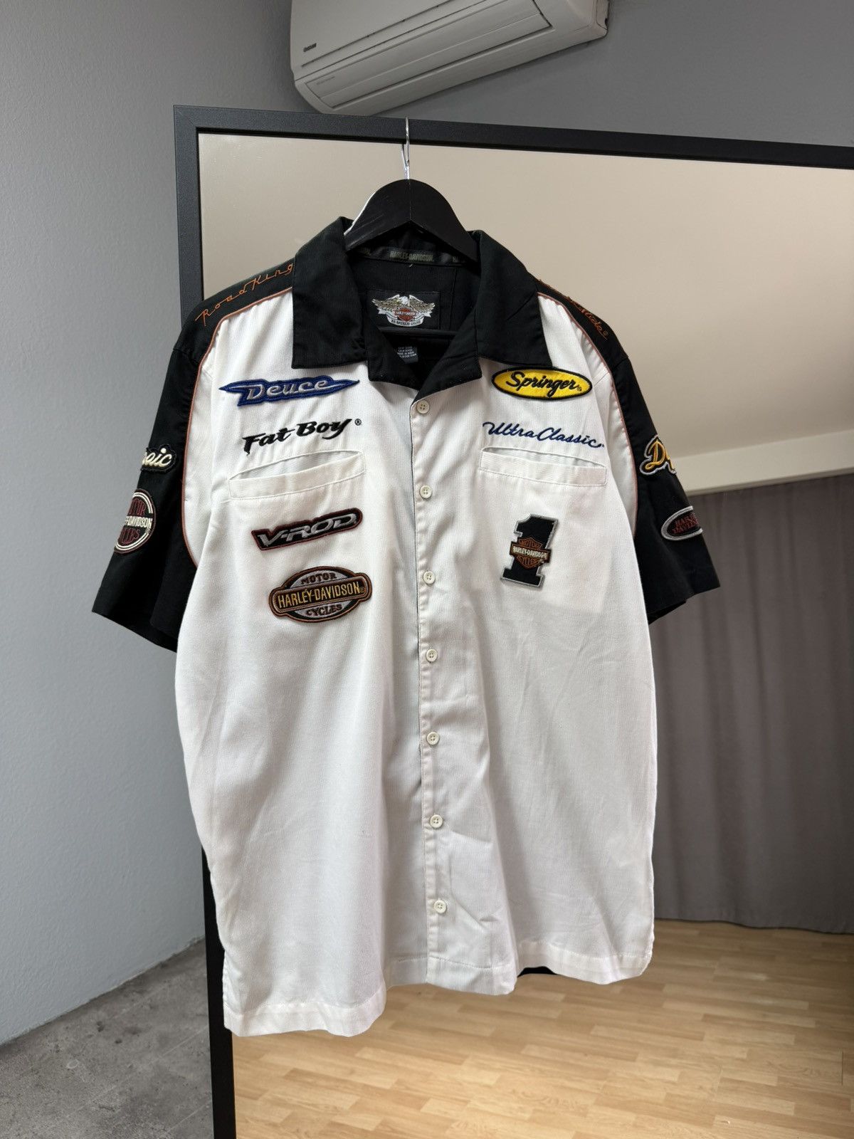 Harley Davidson Vintage Harley-Davidson Embroidered Big Logo 90s Motorcycle Size US M / EU 48-50 / 2 - 2 Thumbnail