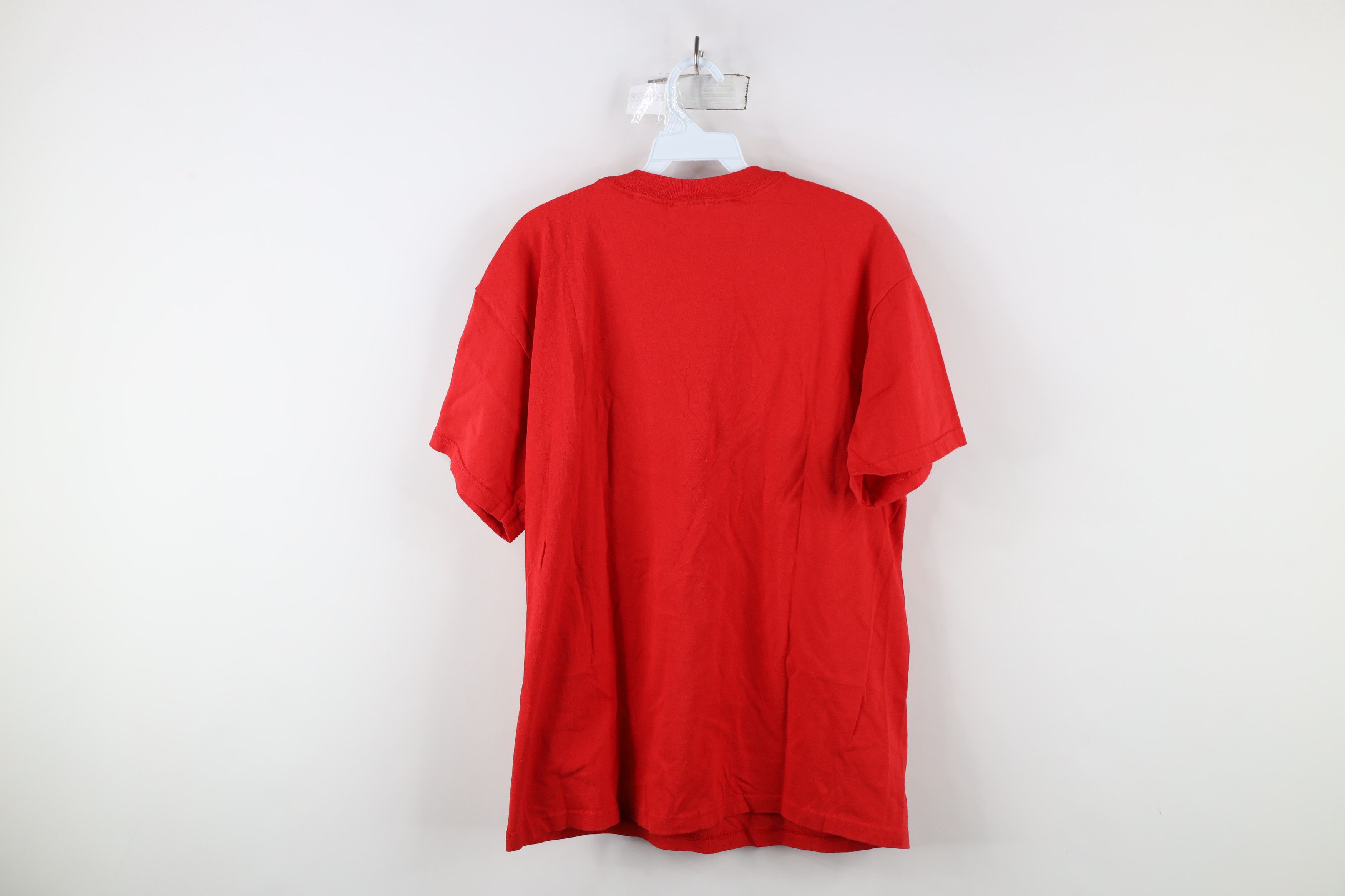 Vintage Vintage 90s Block Letter Ohio State University T-Shirt Red Size US L / EU 52-54 / 3 - 7 Thumbnail