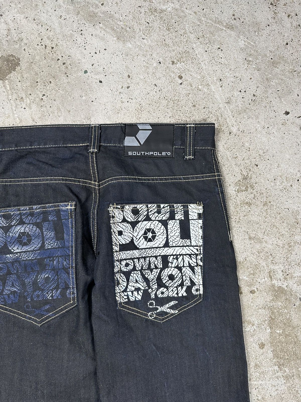 JNCO × Southpole × Vintage Vintage y2k Southpole Navy Denim Pants JNCO style Size US 29 - 8 Thumbnail