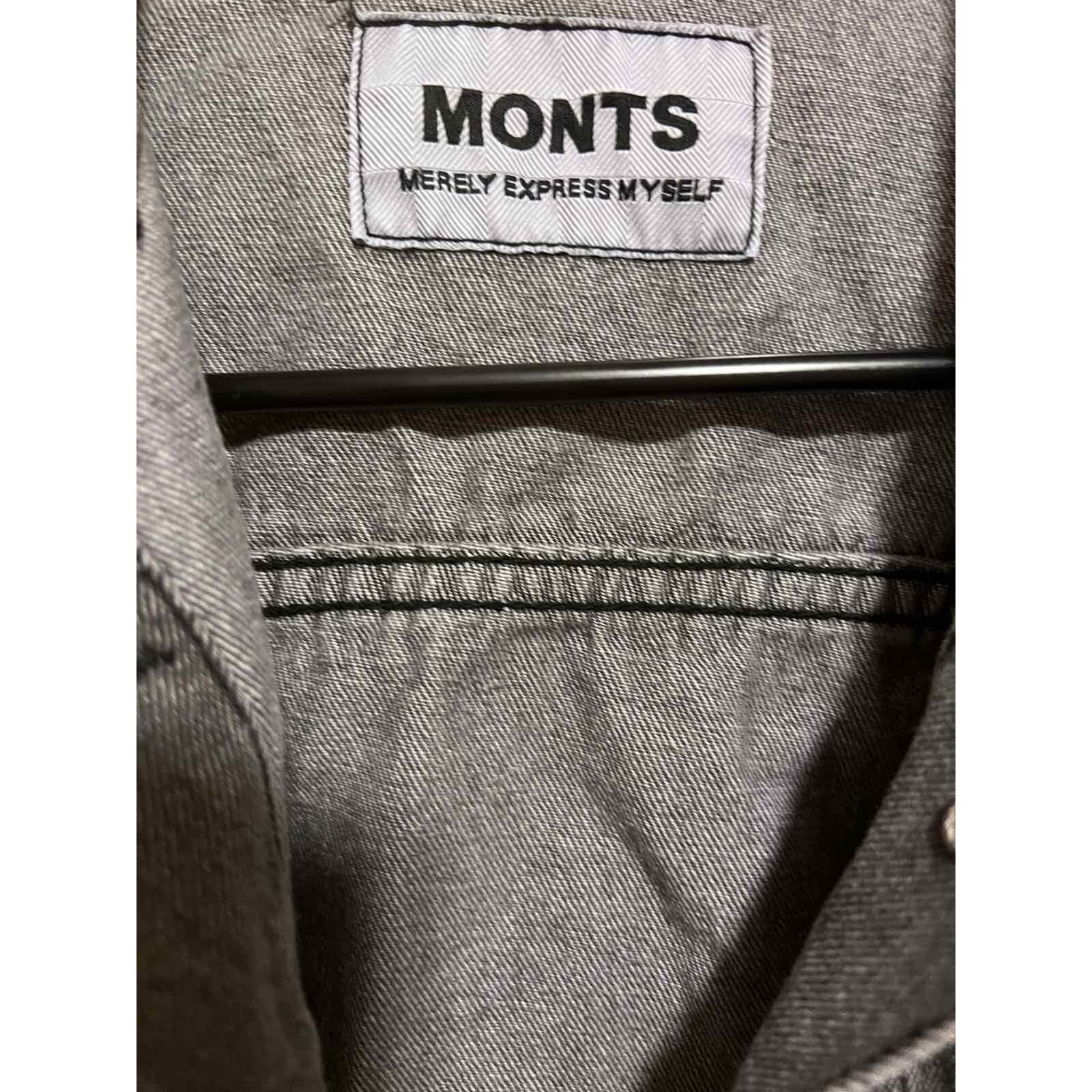 Montage MONTS MERELY Denim Korean jacket embroidered Size S A000224 Size S / US 4 / IT 40 - 4 Thumbnail