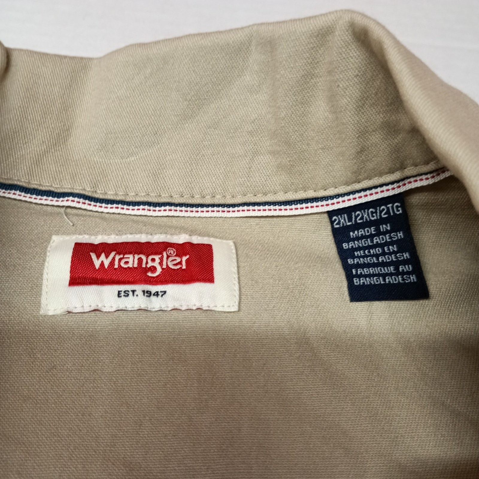 Wrangler Wrangler Jacket Overshirt Outdoor Shacket Size 2XL Beige Size US XXL / EU 58 / 5 - 5 Thumbnail
